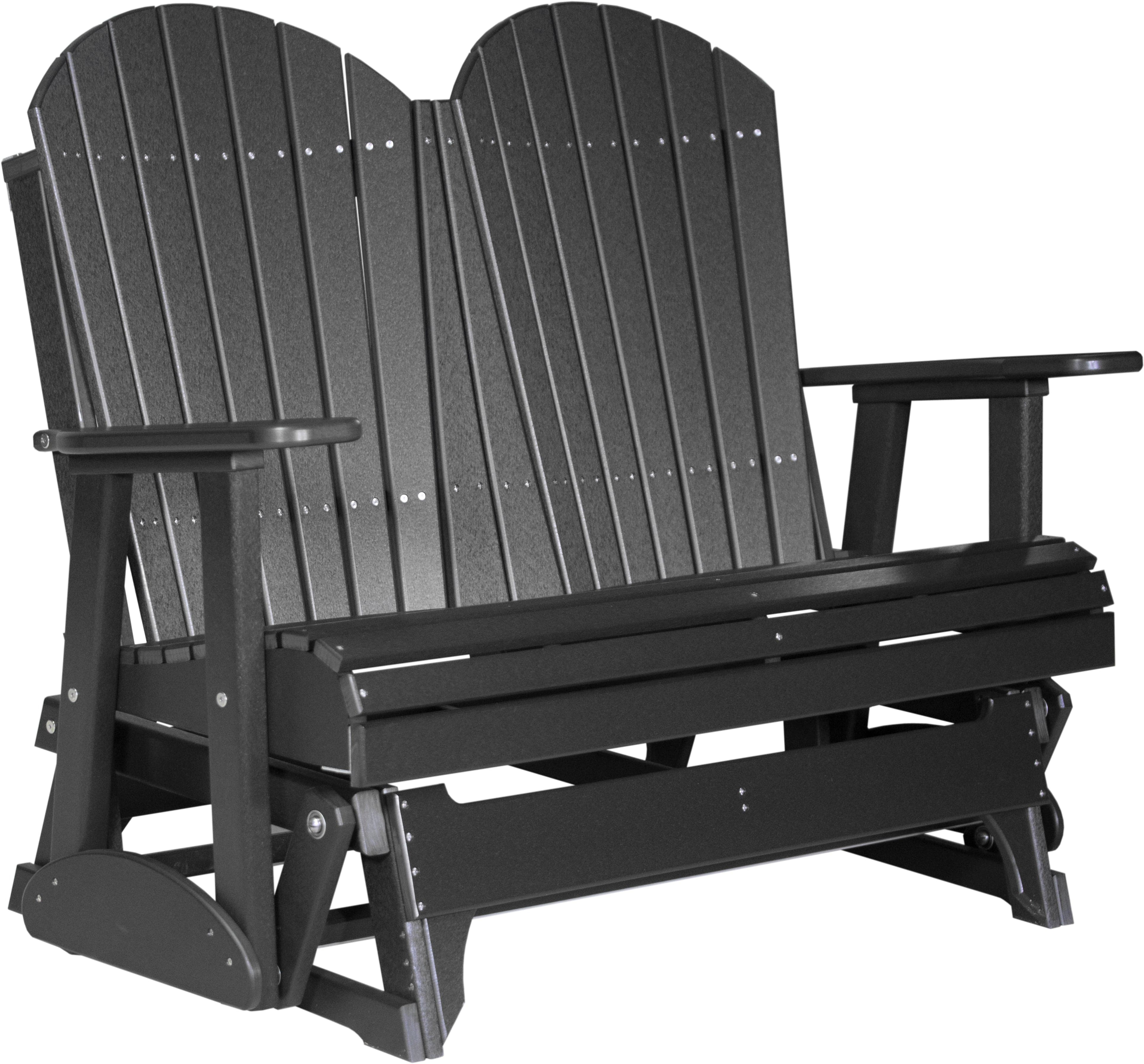 LuxCraft Adirondack 4-Foot Poly Composite Patio Glider