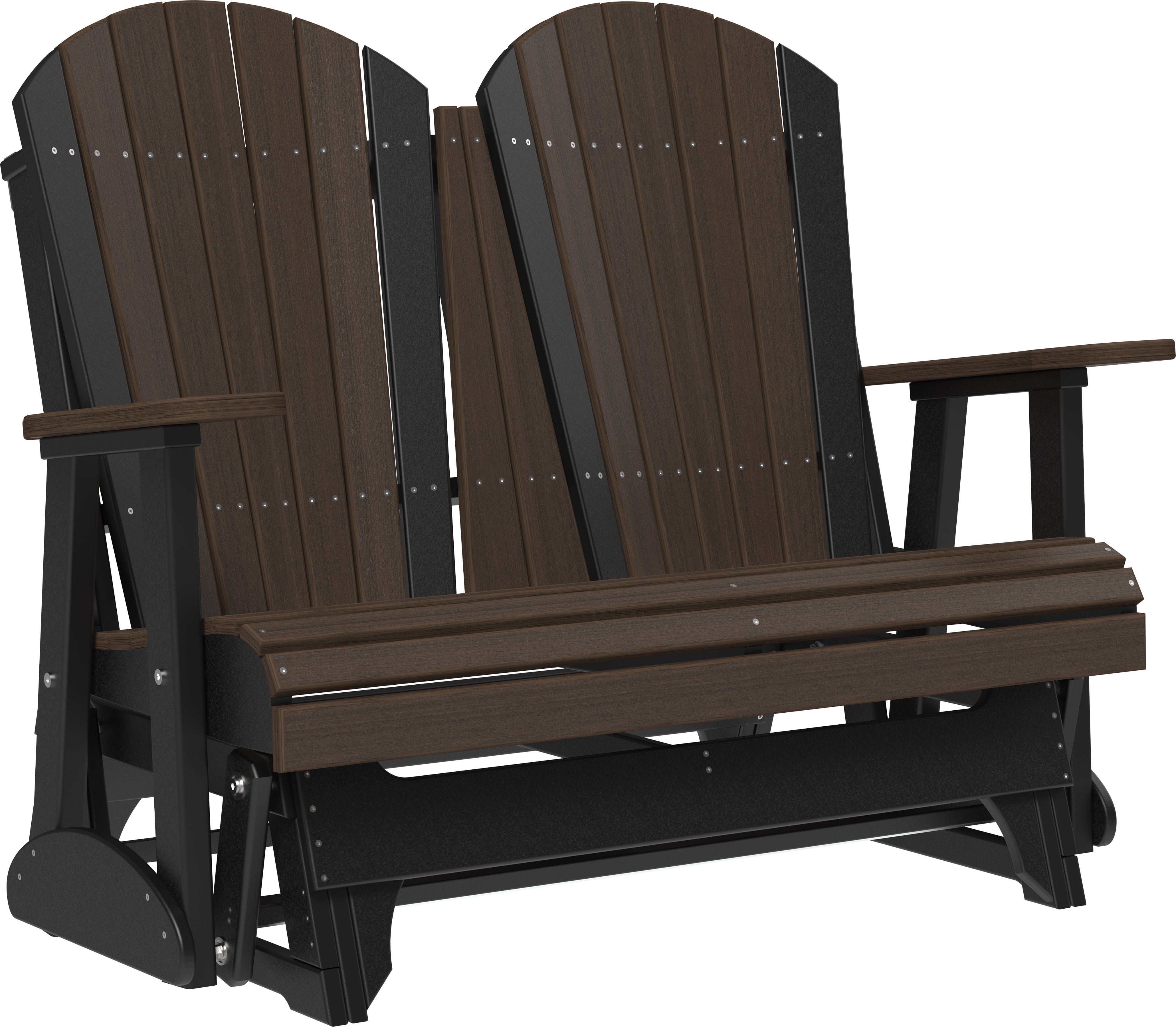 LuxCraft Adirondack 4-Foot Poly Composite Patio Glider