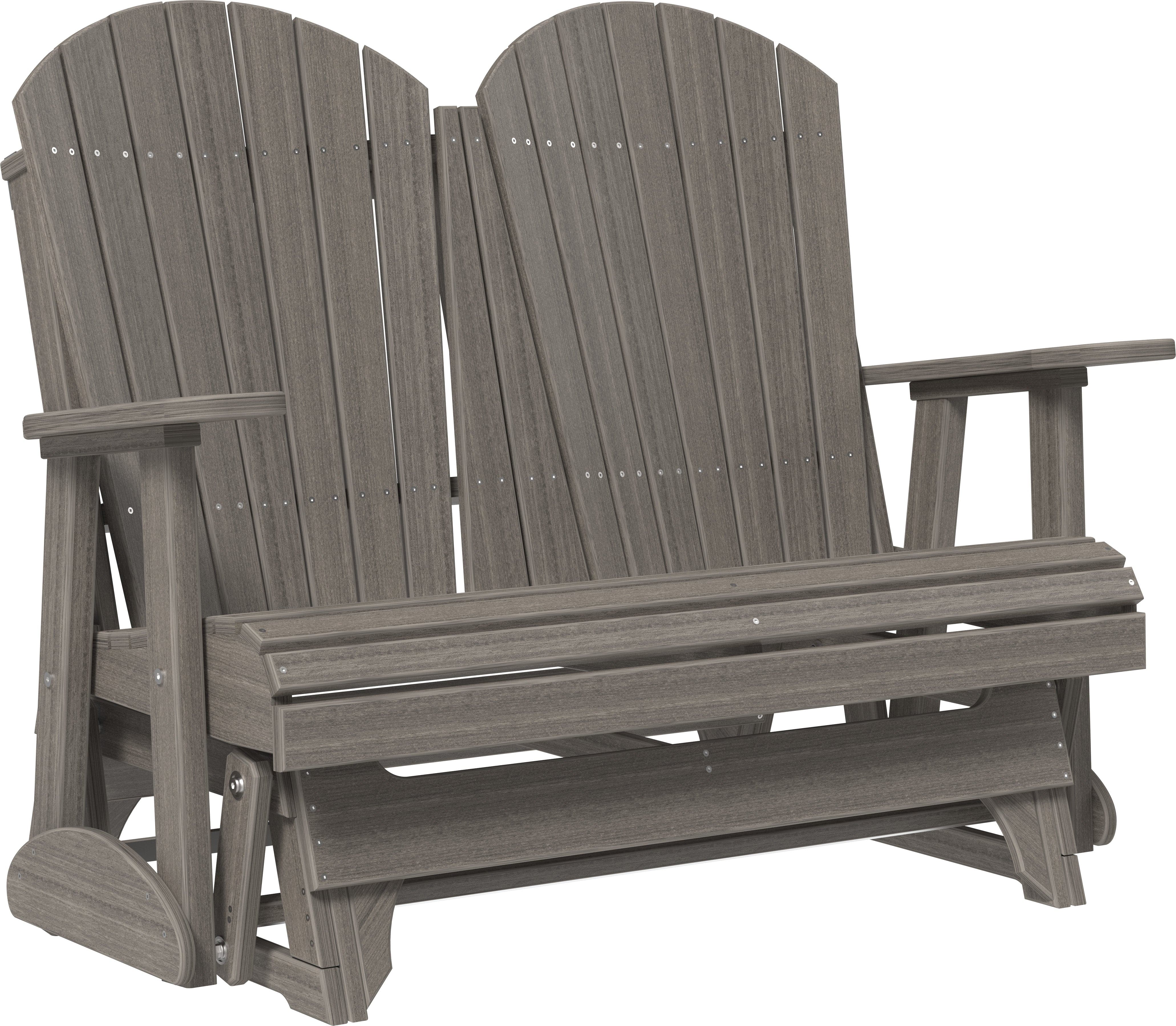 LuxCraft Adirondack 4-Foot Poly Composite Patio Glider