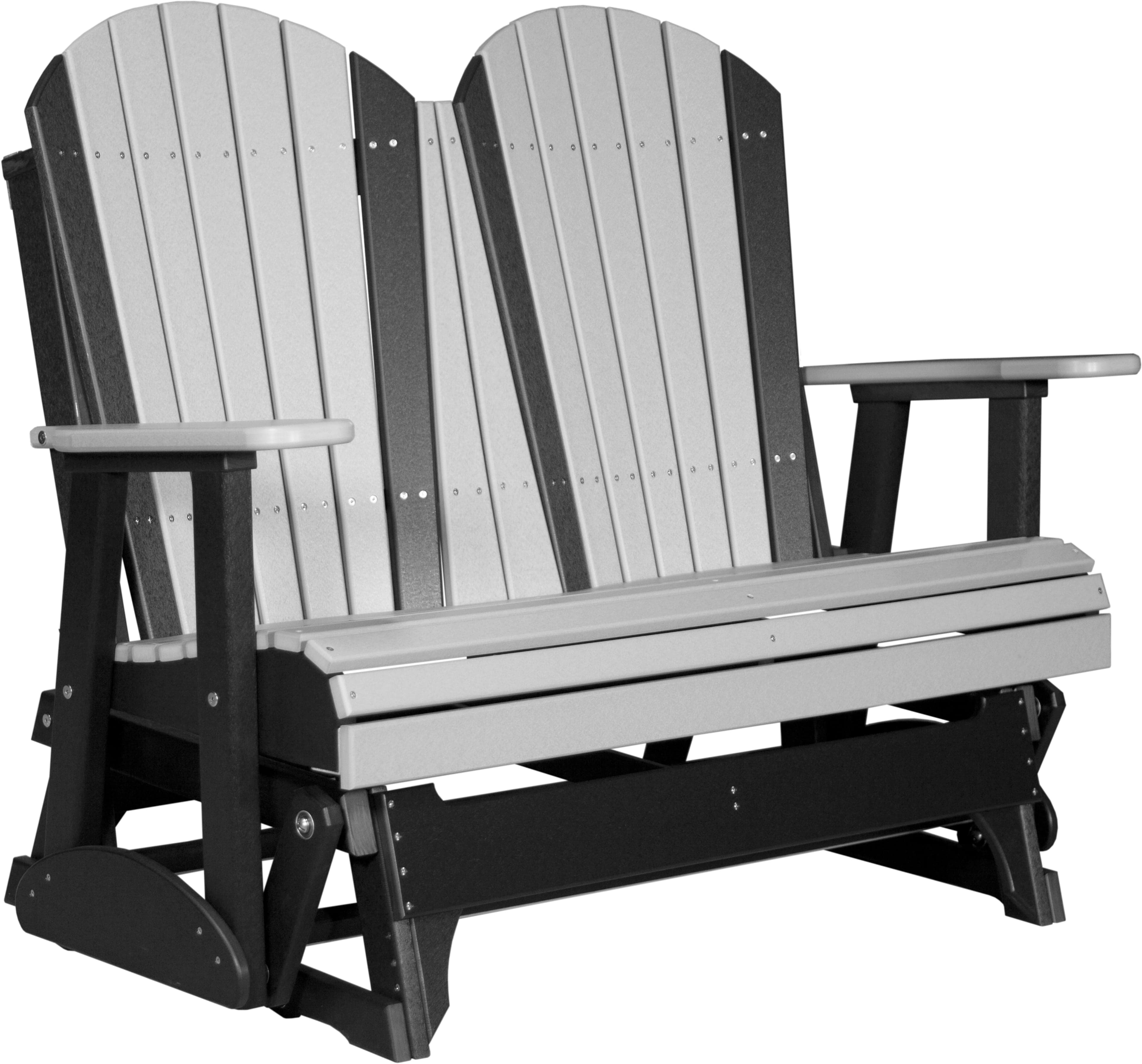 LuxCraft Adirondack 4-Foot Poly Composite Patio Glider
