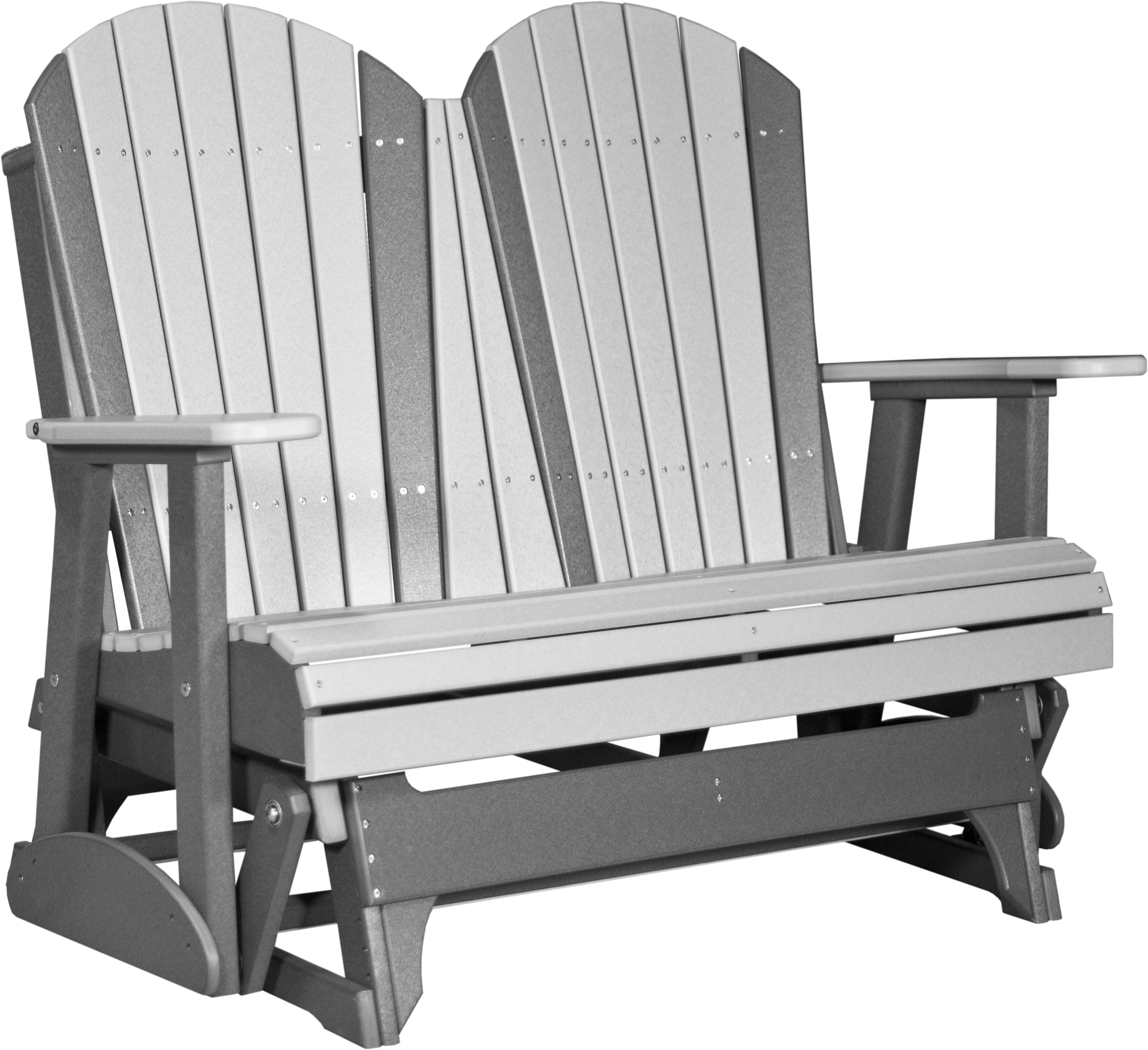 LuxCraft Adirondack 4-Foot Poly Composite Patio Glider