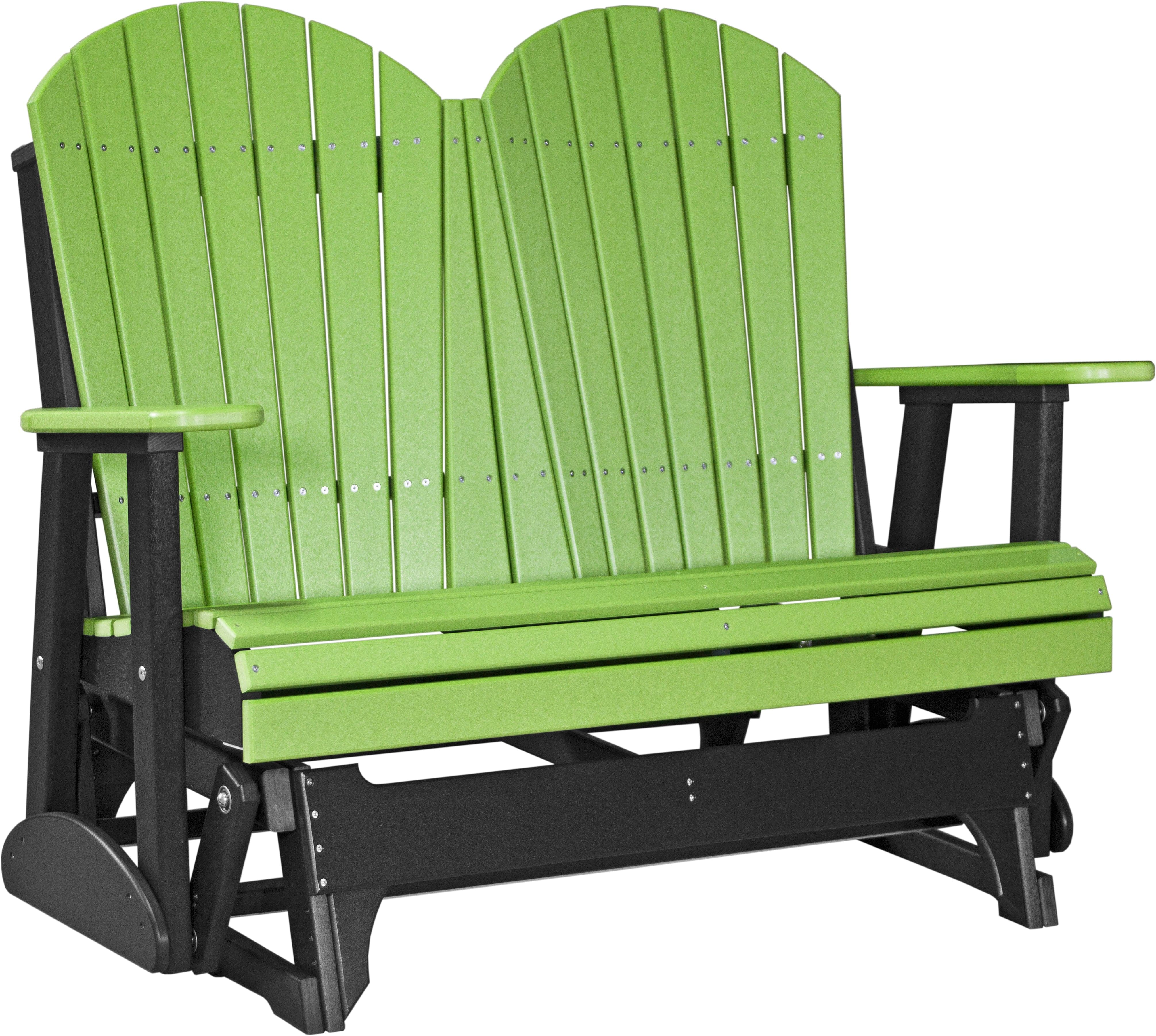LuxCraft Adirondack 4-Foot Poly Composite Patio Glider
