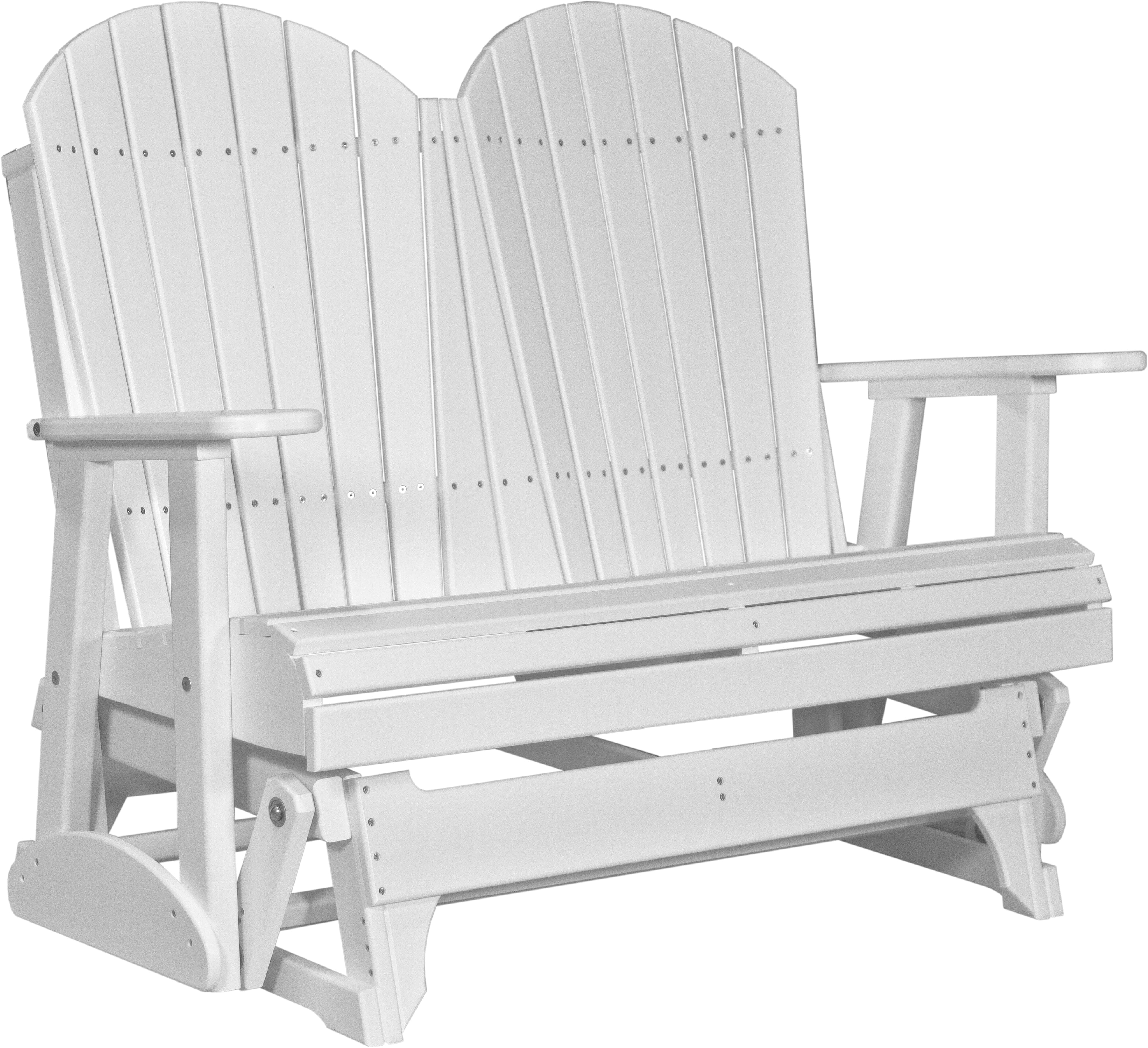 LuxCraft Adirondack 4-Foot Poly Composite Patio Glider
