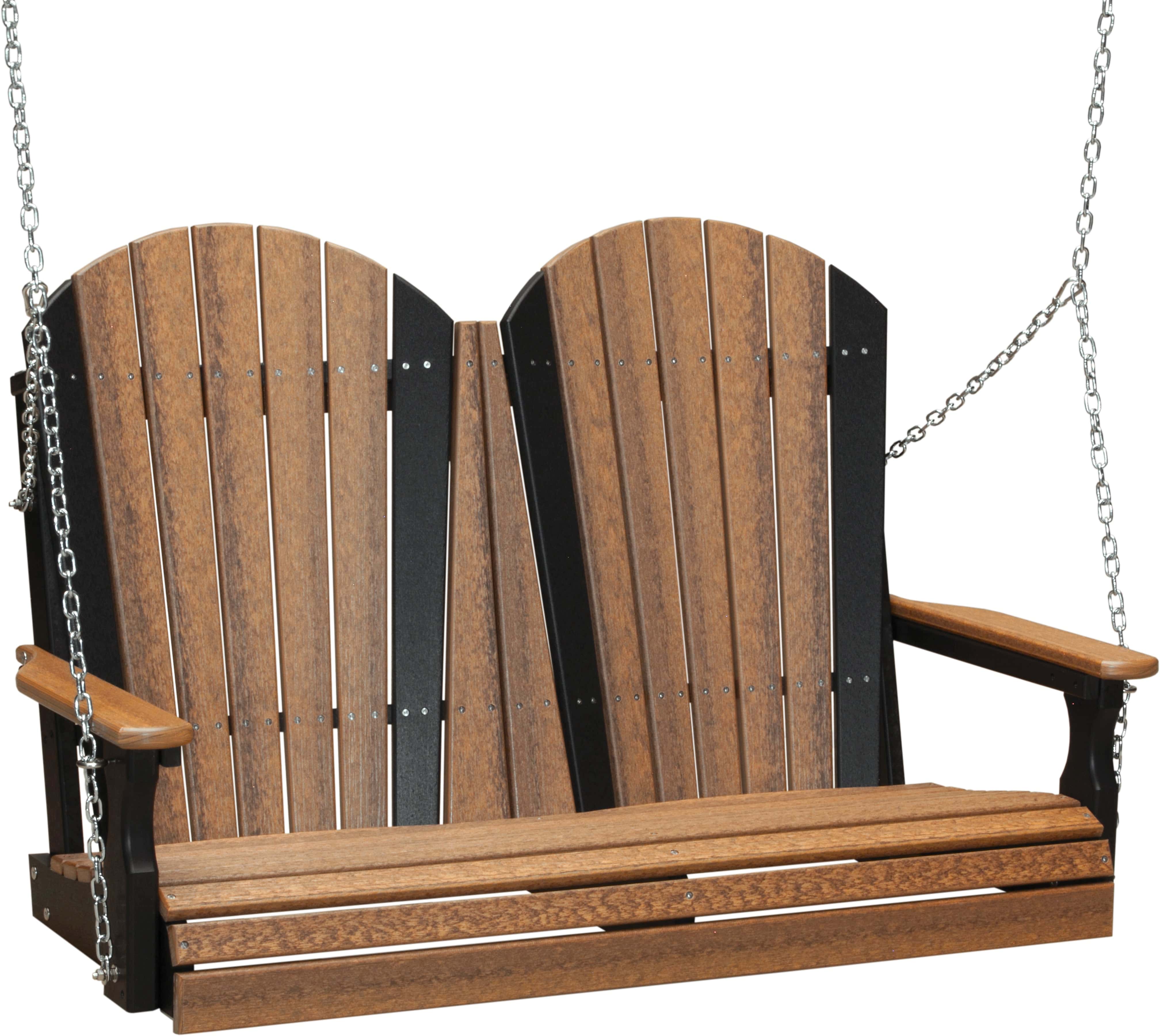 LuxCraft Adirondack 4-Foot Poly Composite Porch Swing