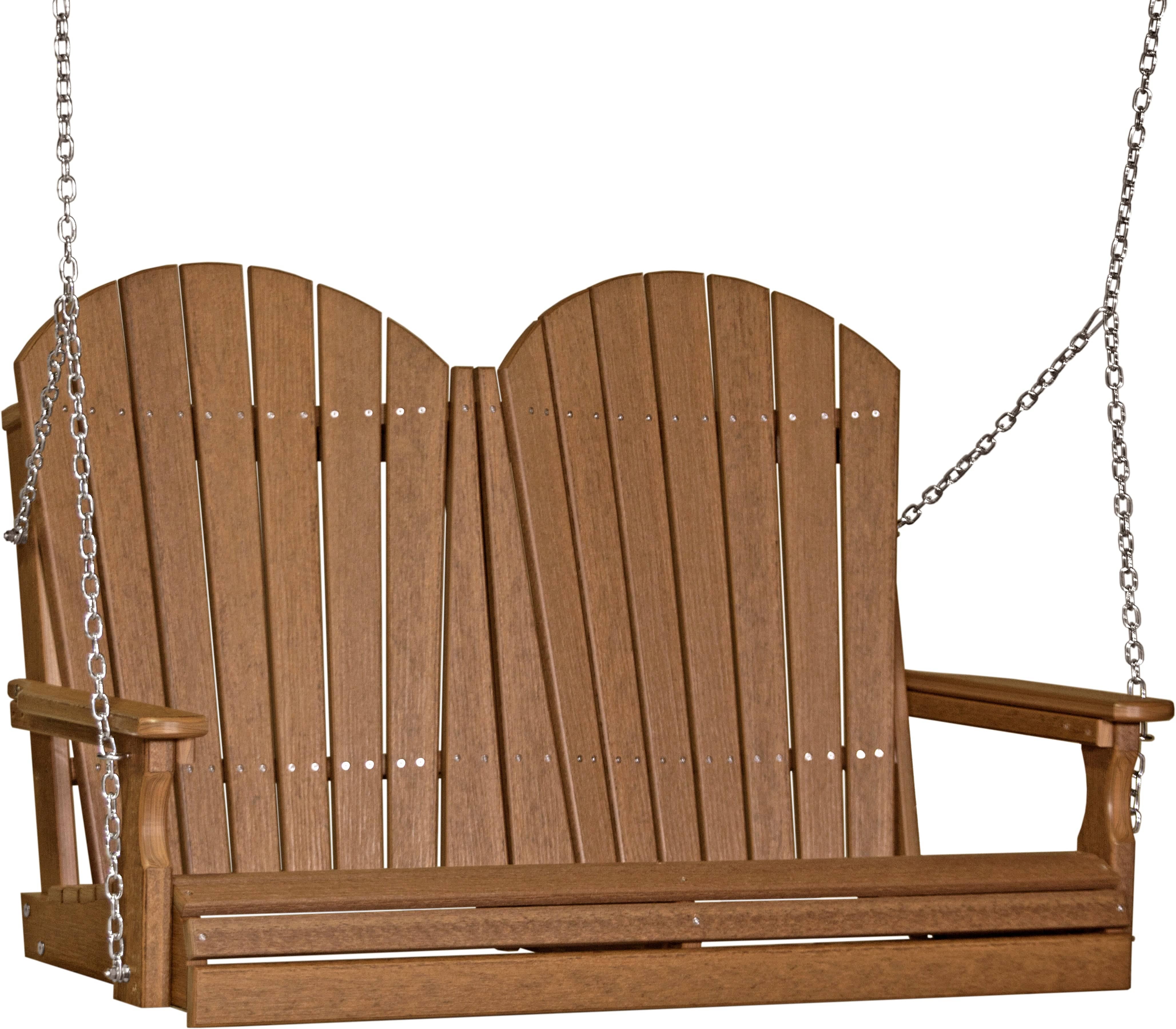 LuxCraft Adirondack 4-Foot Poly Composite Porch Swing