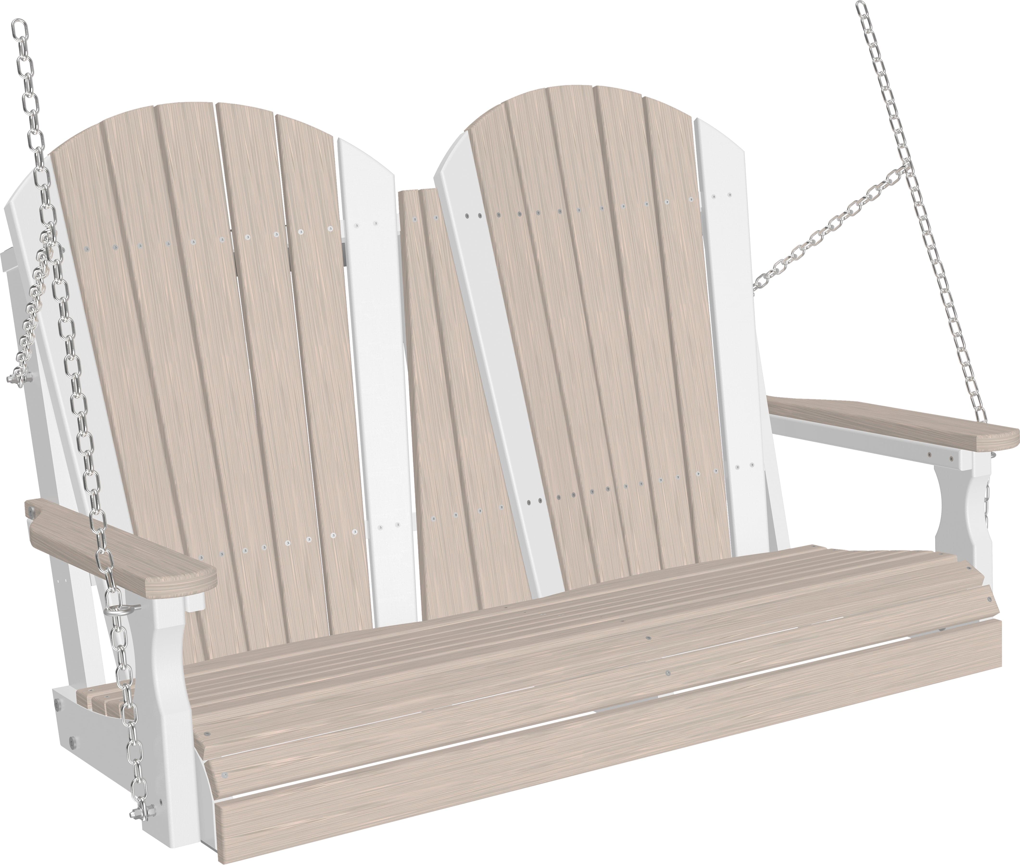 LuxCraft Adirondack 4-Foot Poly Composite Porch Swing