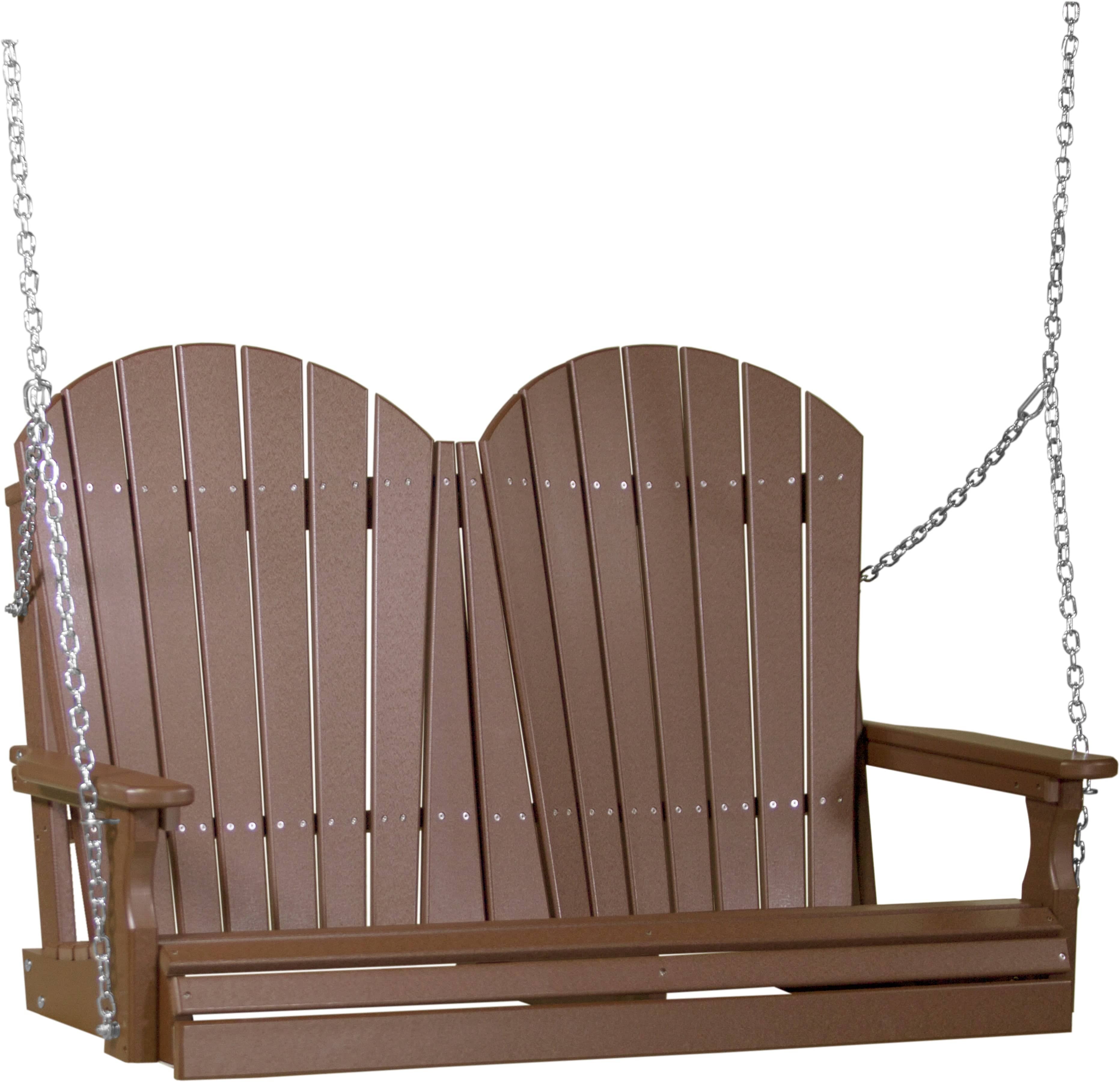 LuxCraft Adirondack 4-Foot Poly Composite Porch Swing