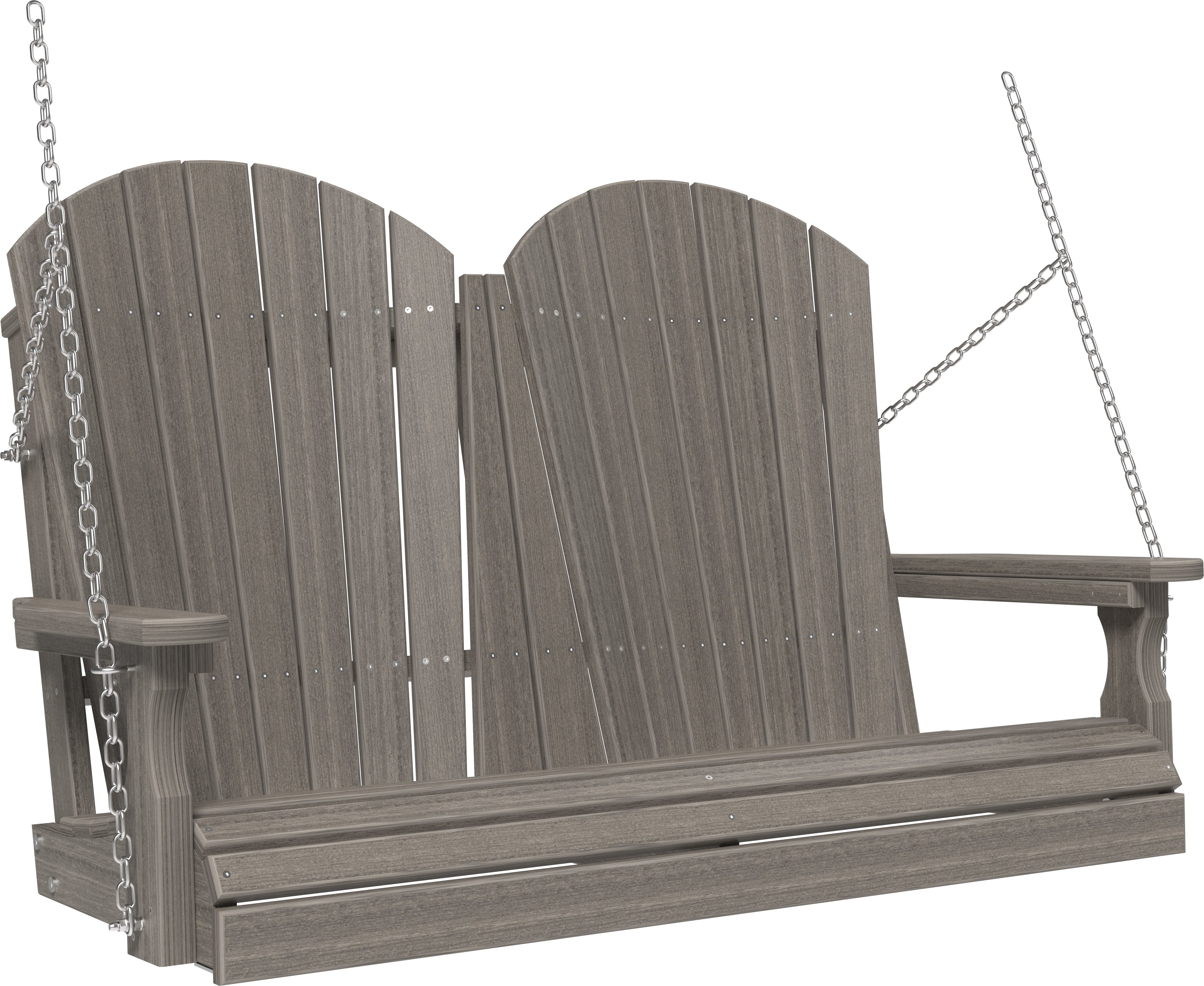 LuxCraft Adirondack 4-Foot Poly Composite Porch Swing
