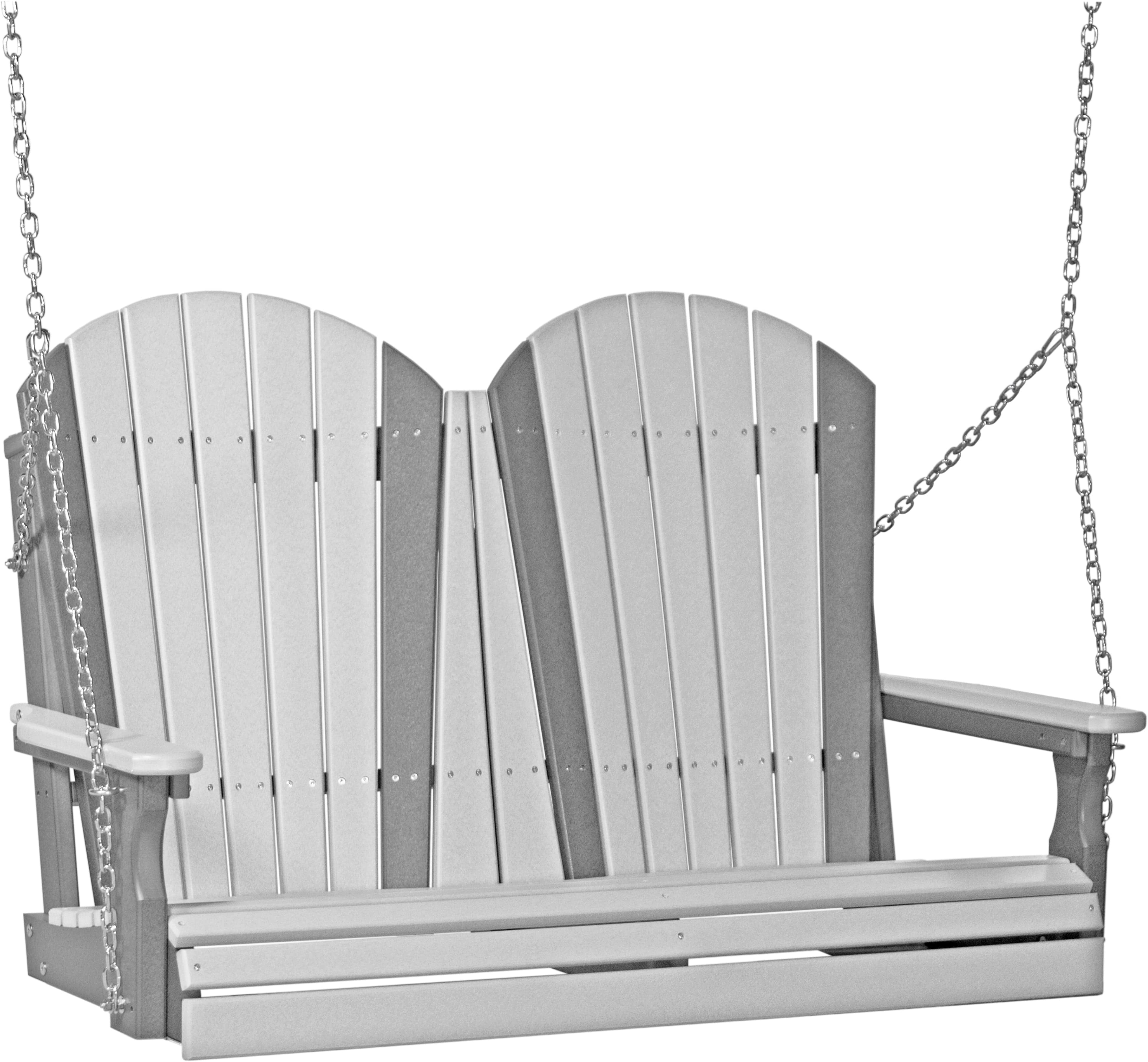 LuxCraft Adirondack 4-Foot Poly Composite Porch Swing