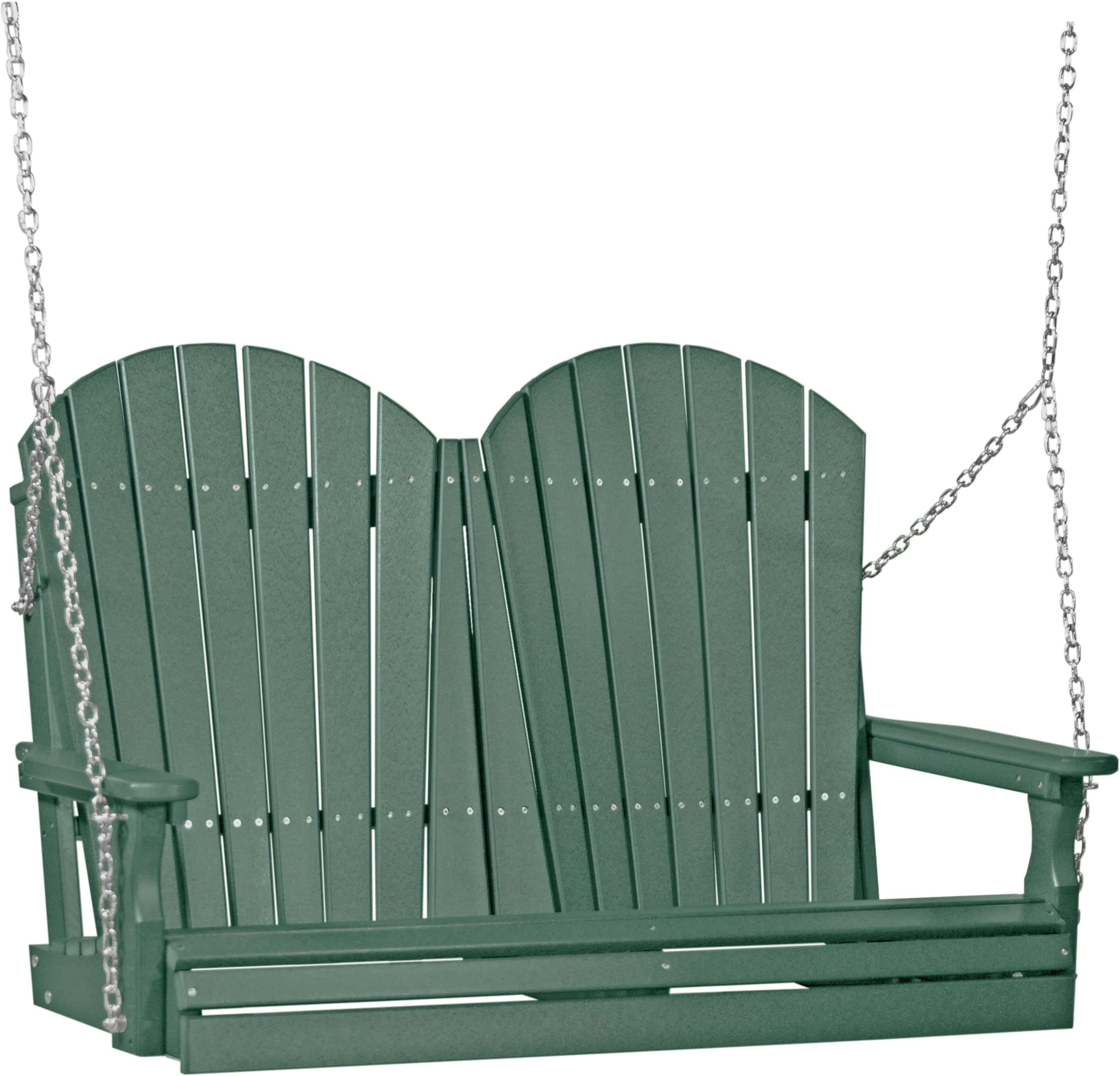 LuxCraft Adirondack 4-Foot Poly Composite Porch Swing