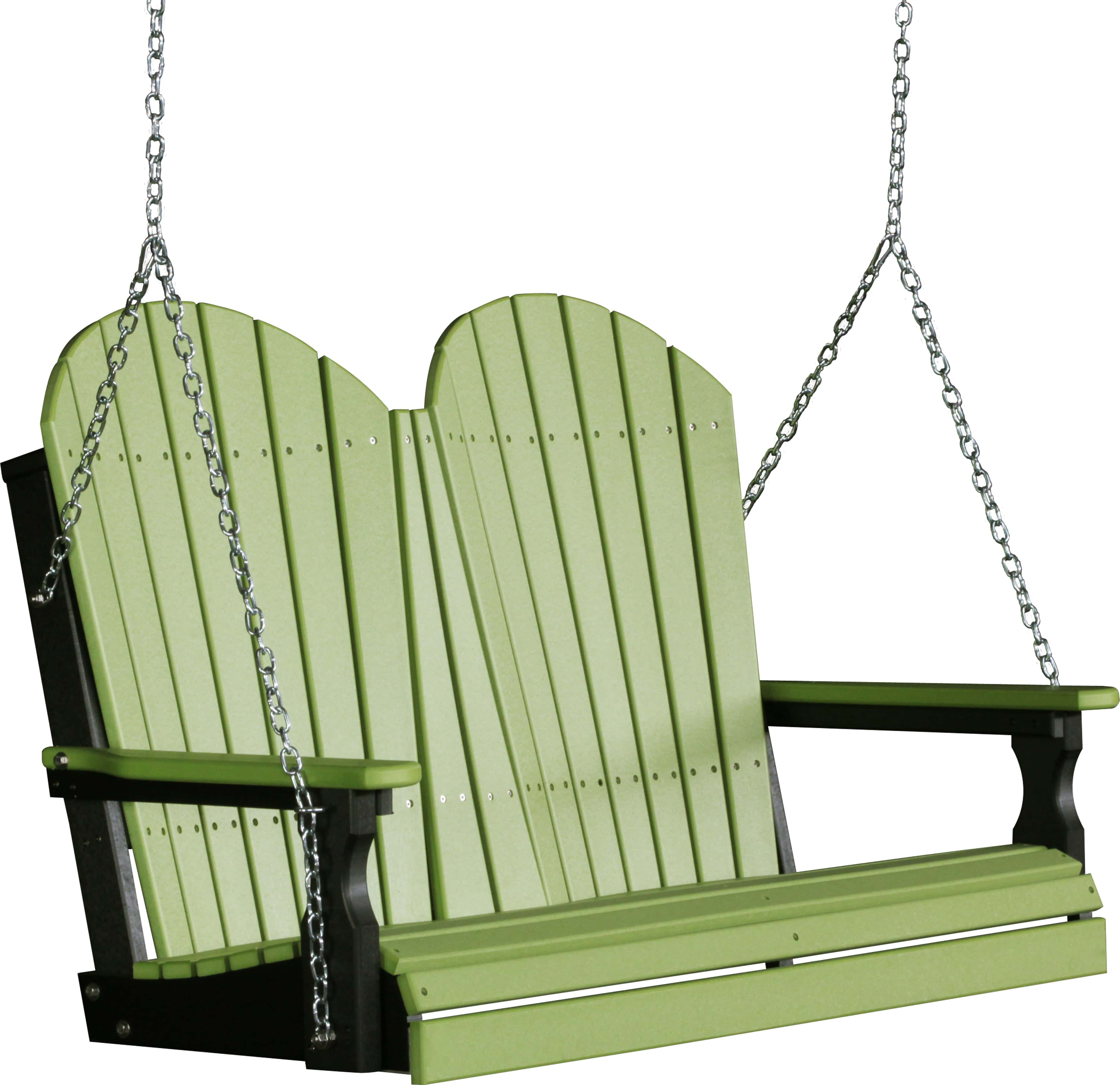 LuxCraft Adirondack 4-Foot Poly Composite Porch Swing