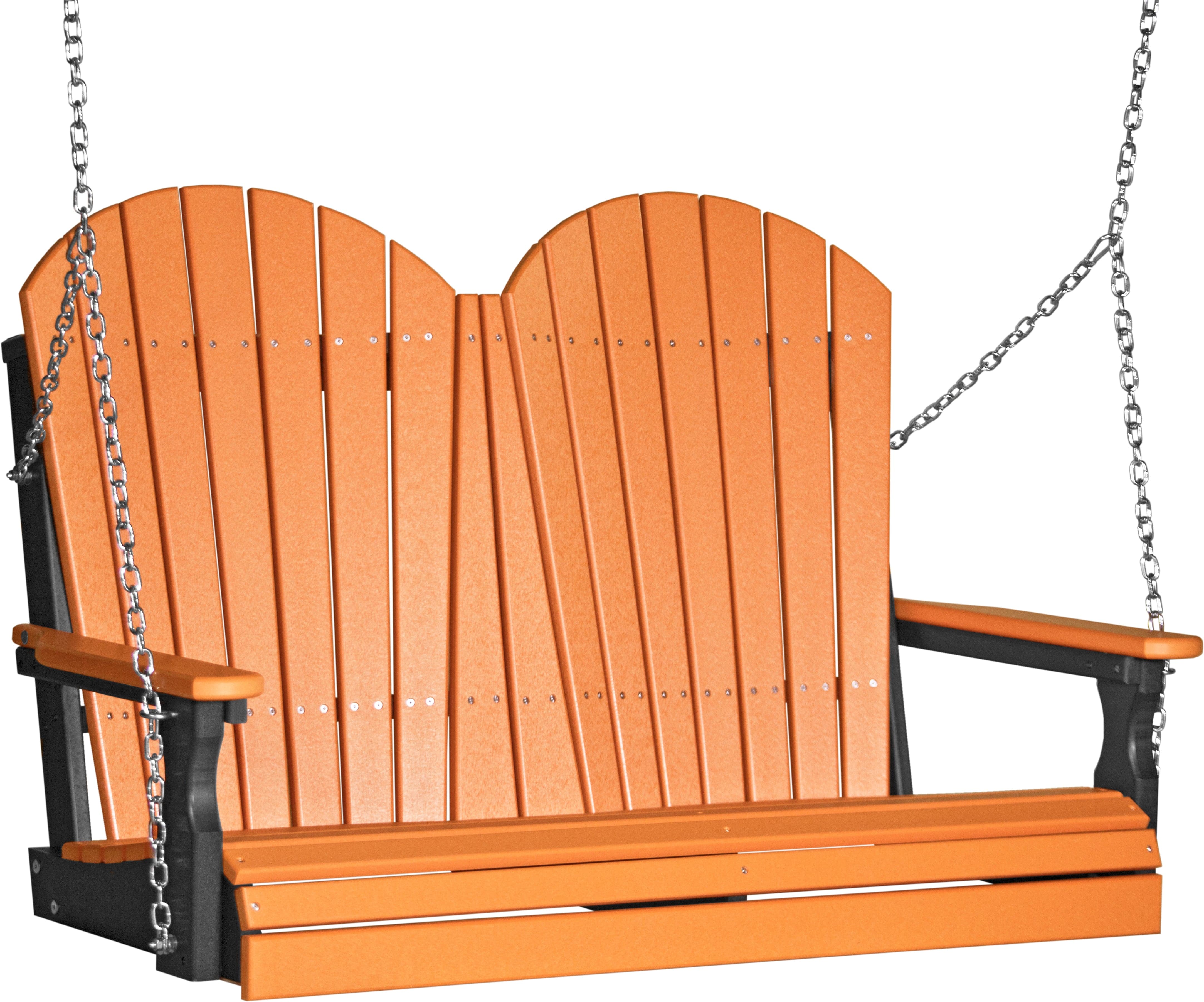 LuxCraft Adirondack 4-Foot Poly Composite Porch Swing