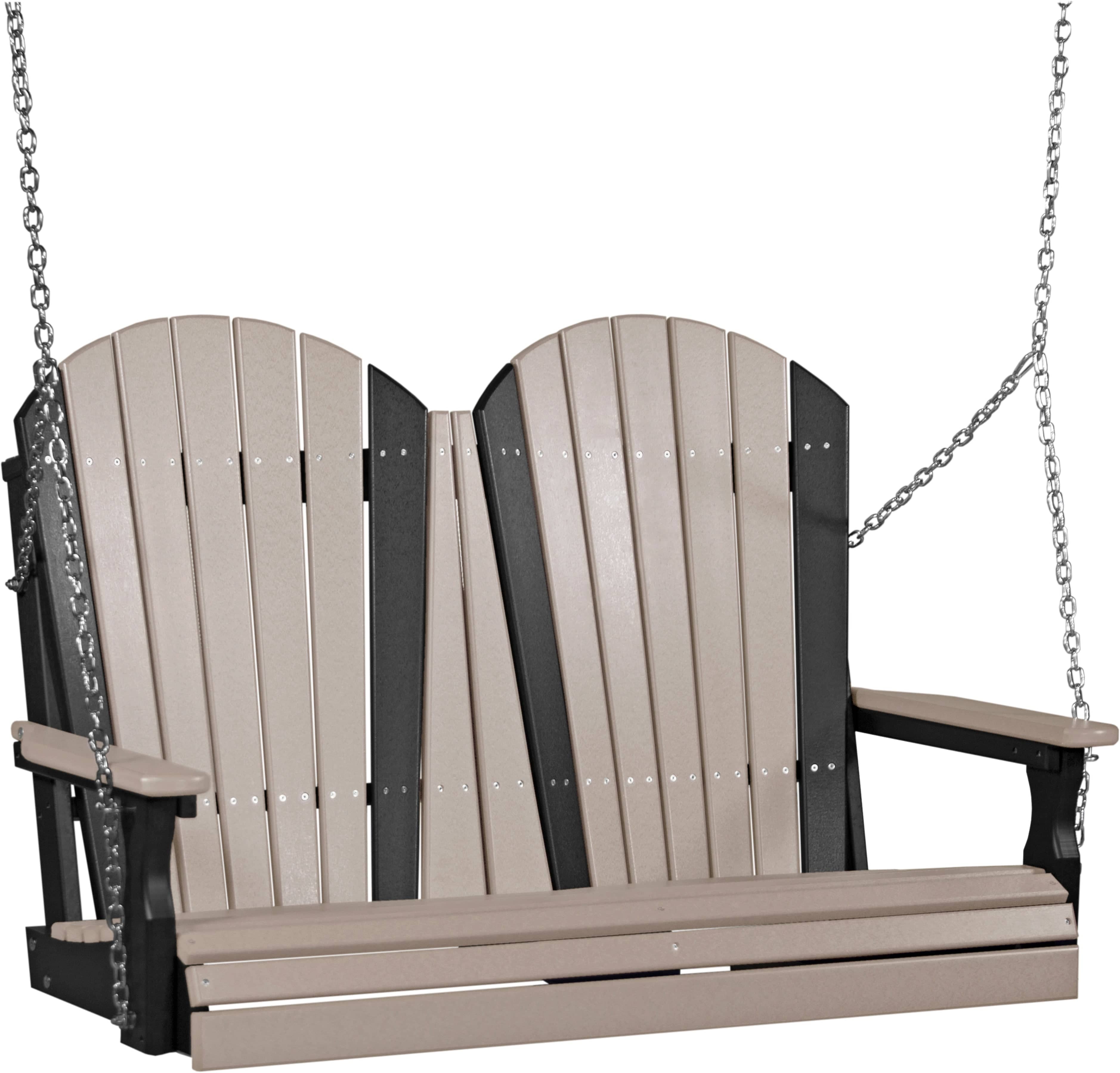 LuxCraft Adirondack 4-Foot Poly Composite Porch Swing
