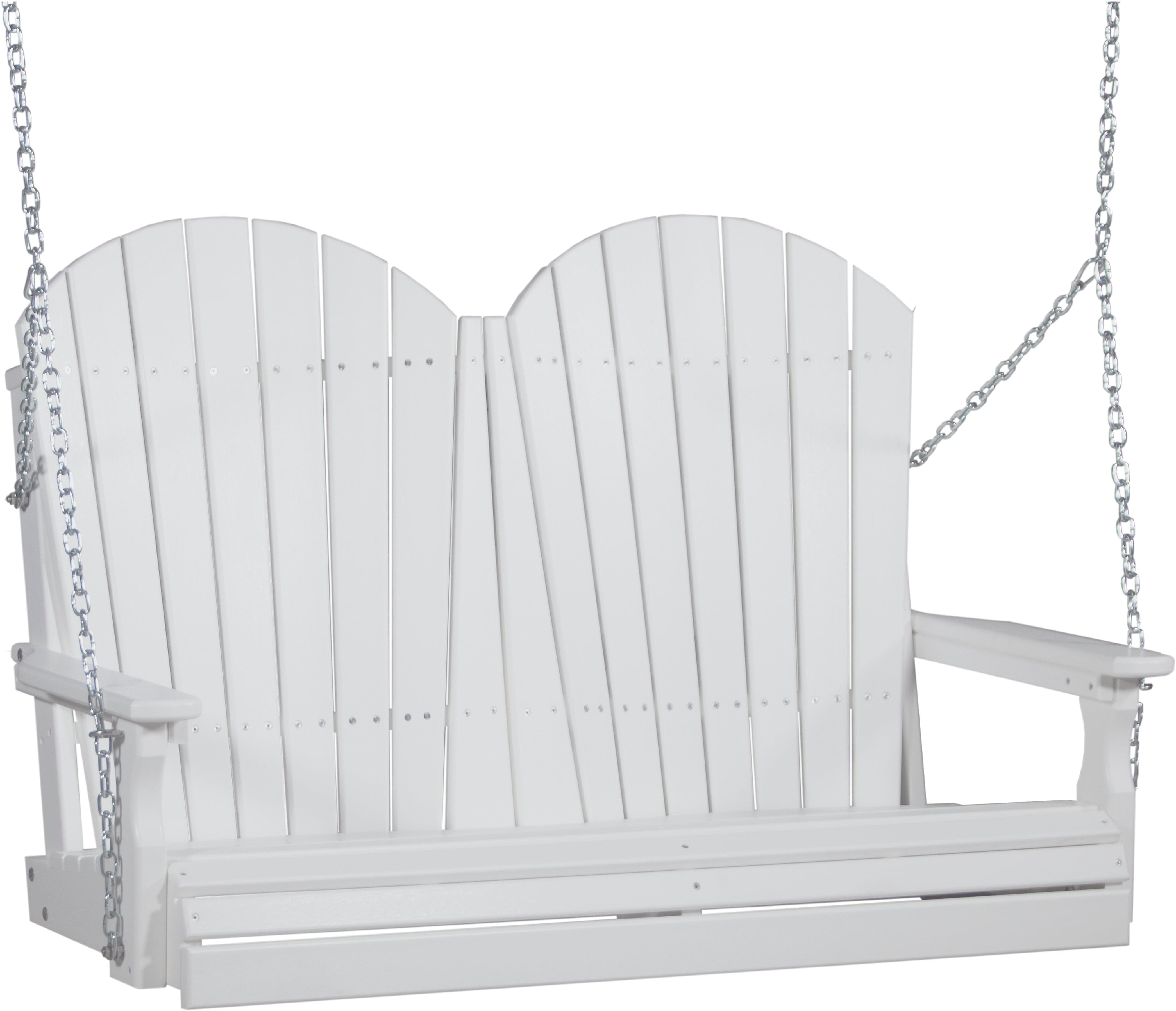 LuxCraft Adirondack 4-Foot Poly Composite Porch Swing
