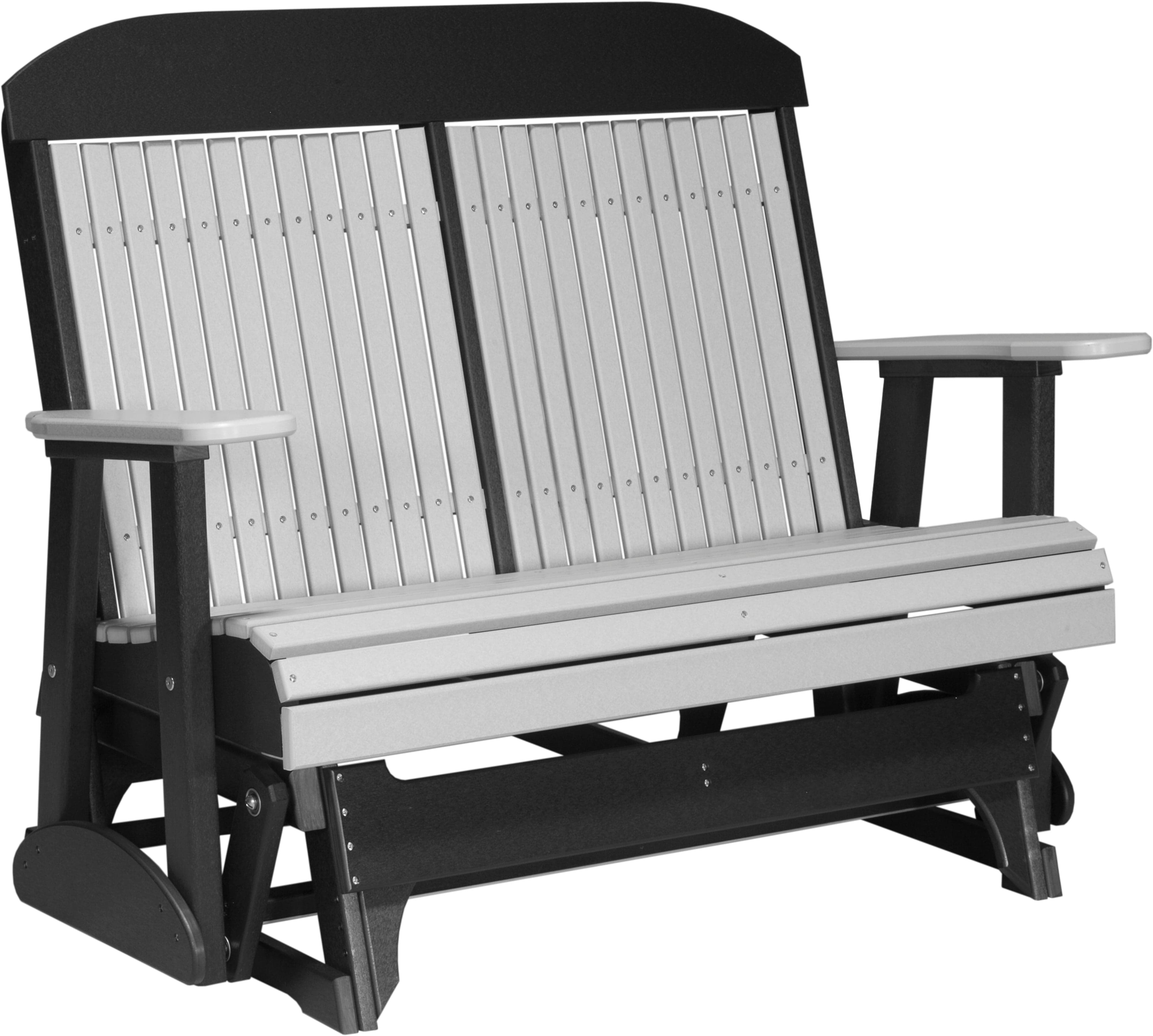 LuxCraft Classic Highback 4-Foot Poly Composite Patio Glider