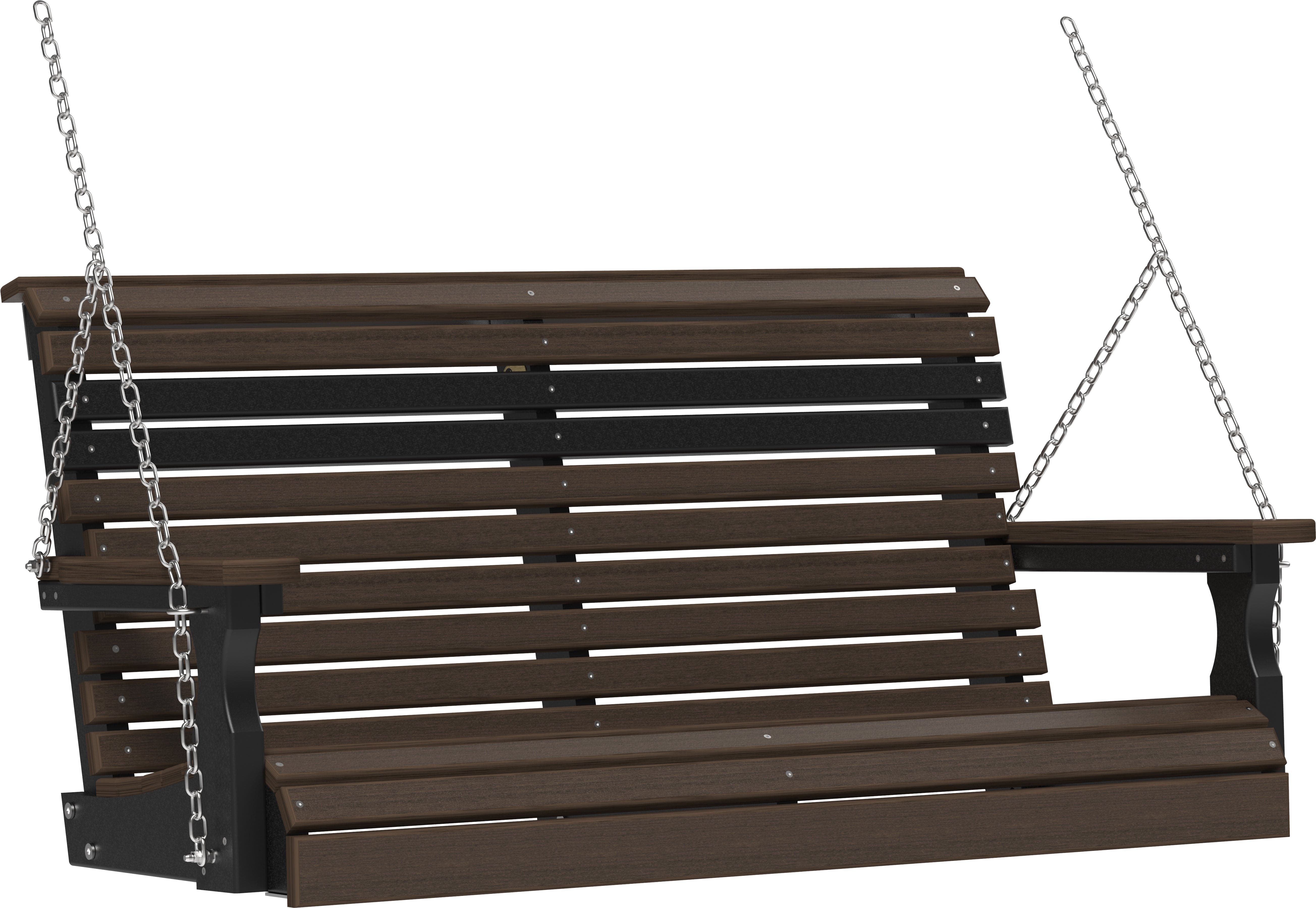 LuxCraft Rollback 4-Foot Poly Composite Porch Swing
