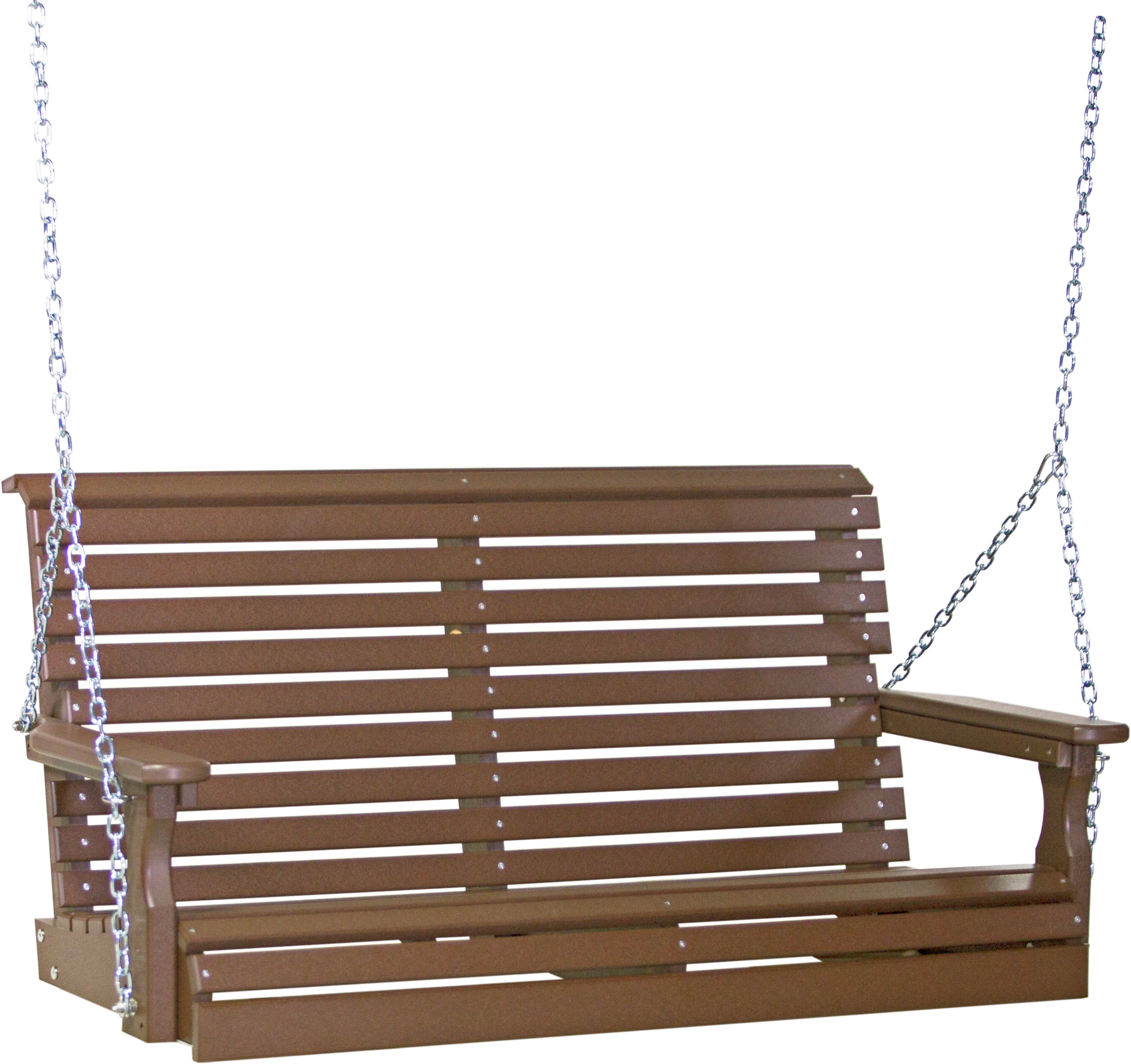 LuxCraft Rollback 4-Foot Poly Composite Porch Swing