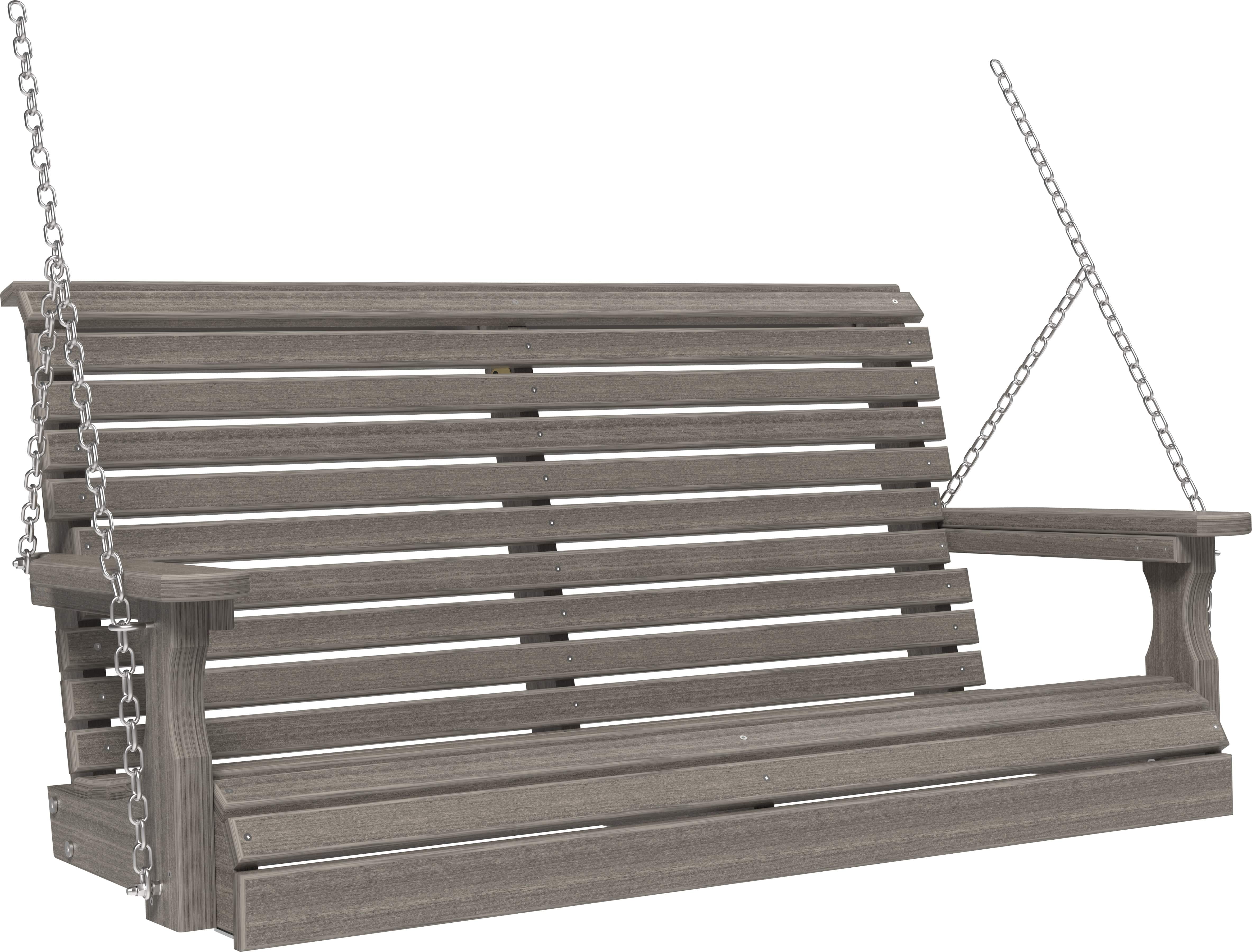 LuxCraft Rollback 4-Foot Poly Composite Porch Swing