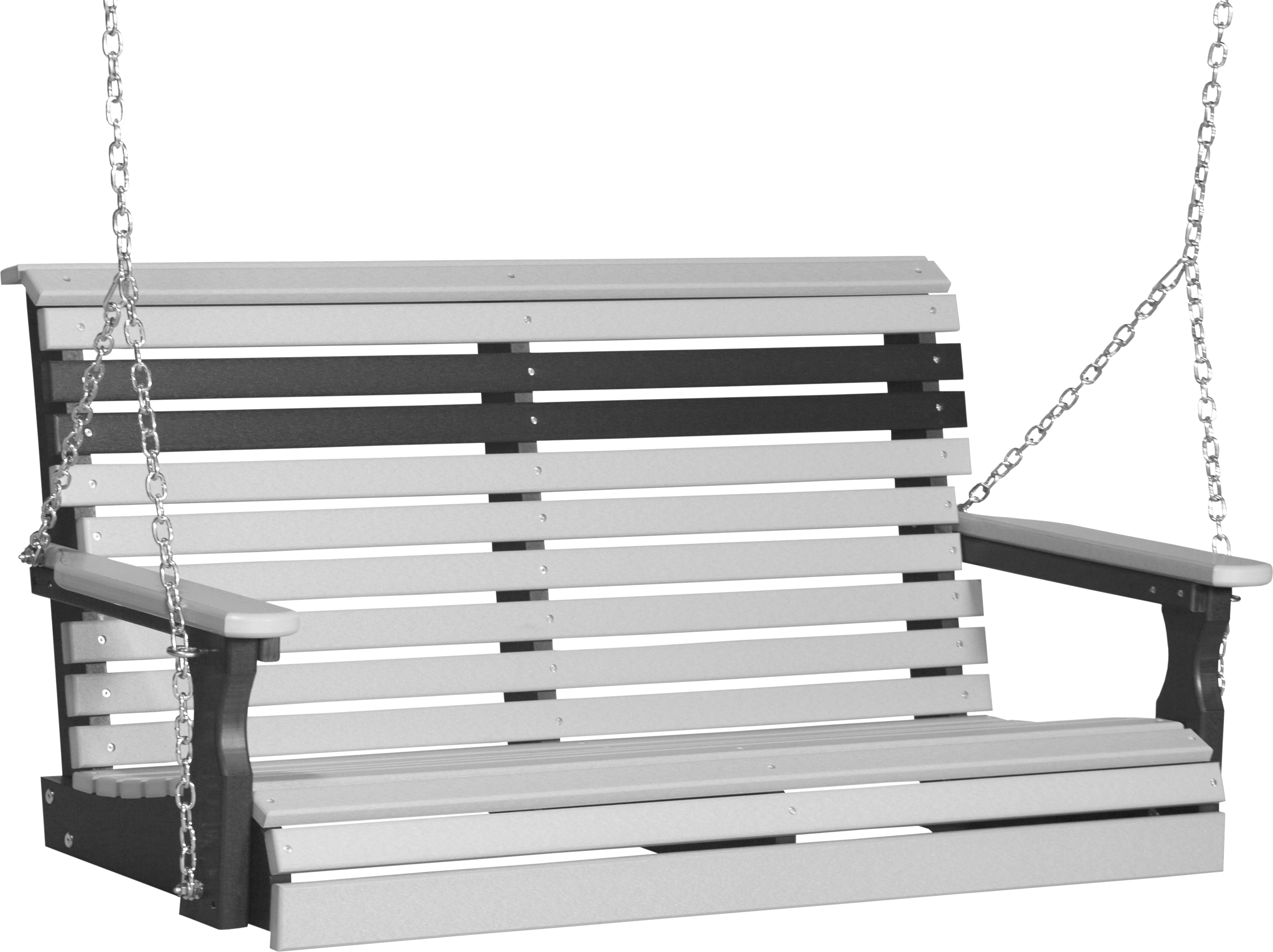 LuxCraft Rollback 4-Foot Poly Composite Porch Swing