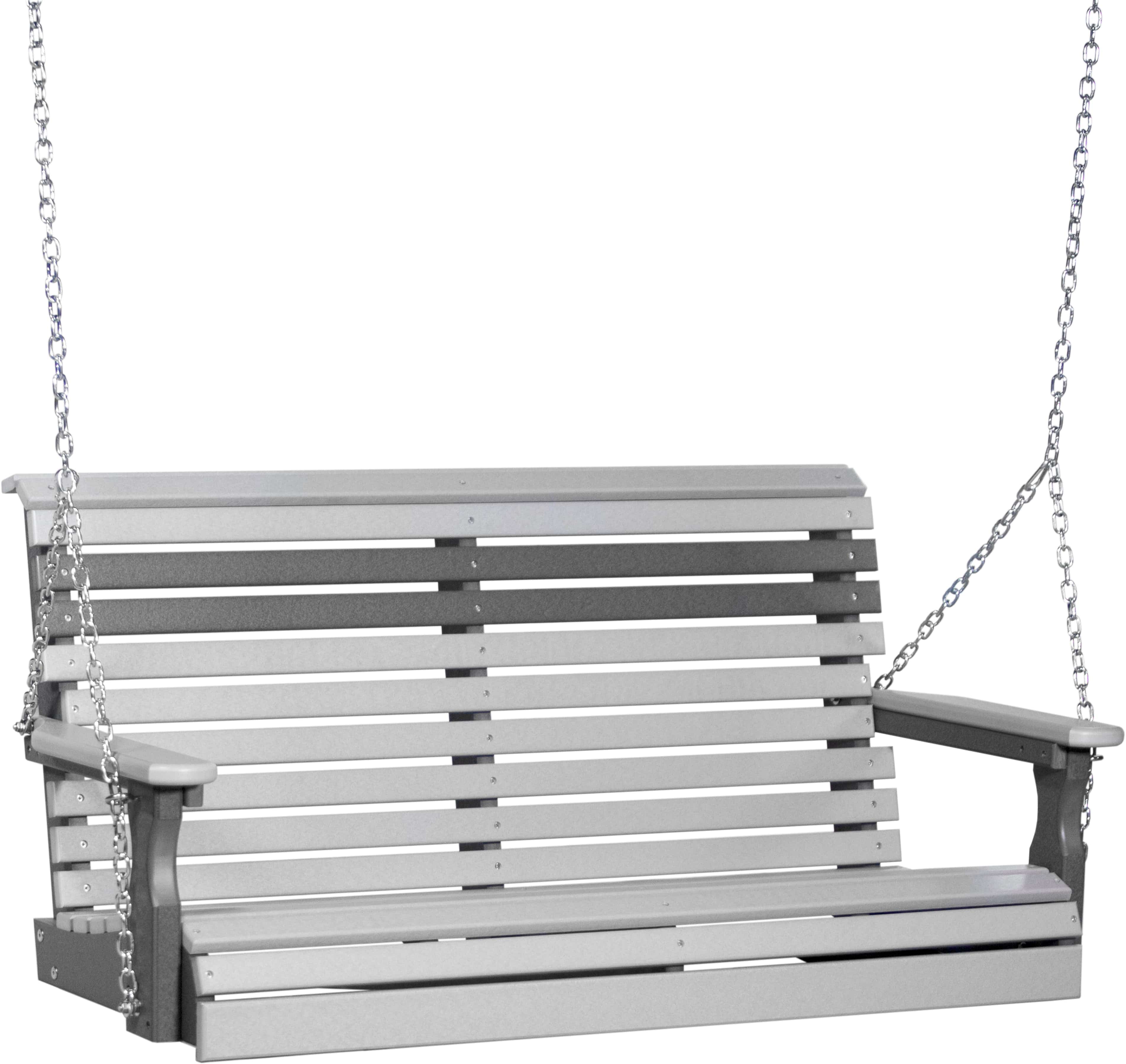 LuxCraft Rollback 4-Foot Poly Composite Porch Swing