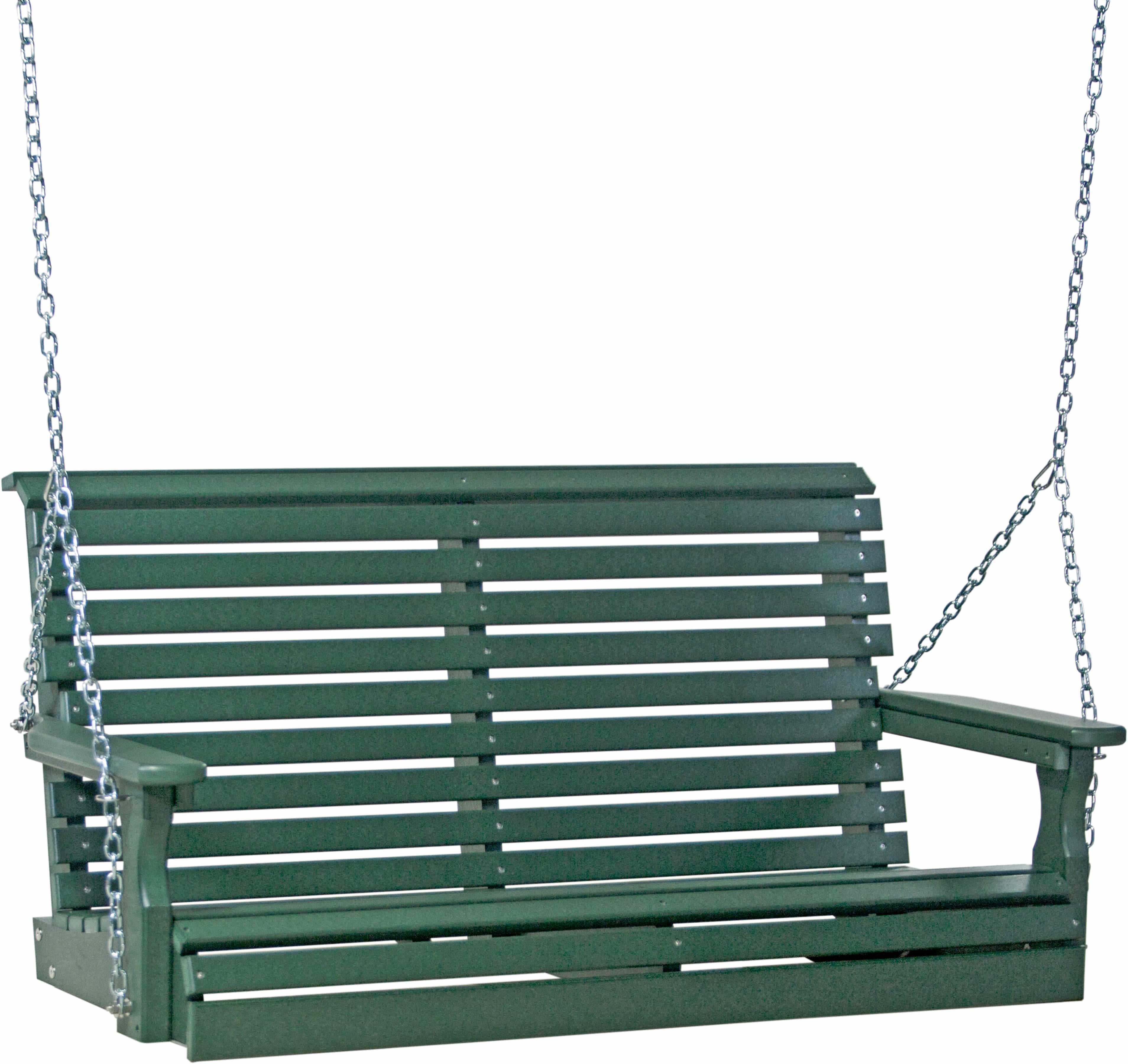 LuxCraft Rollback 4-Foot Poly Composite Porch Swing