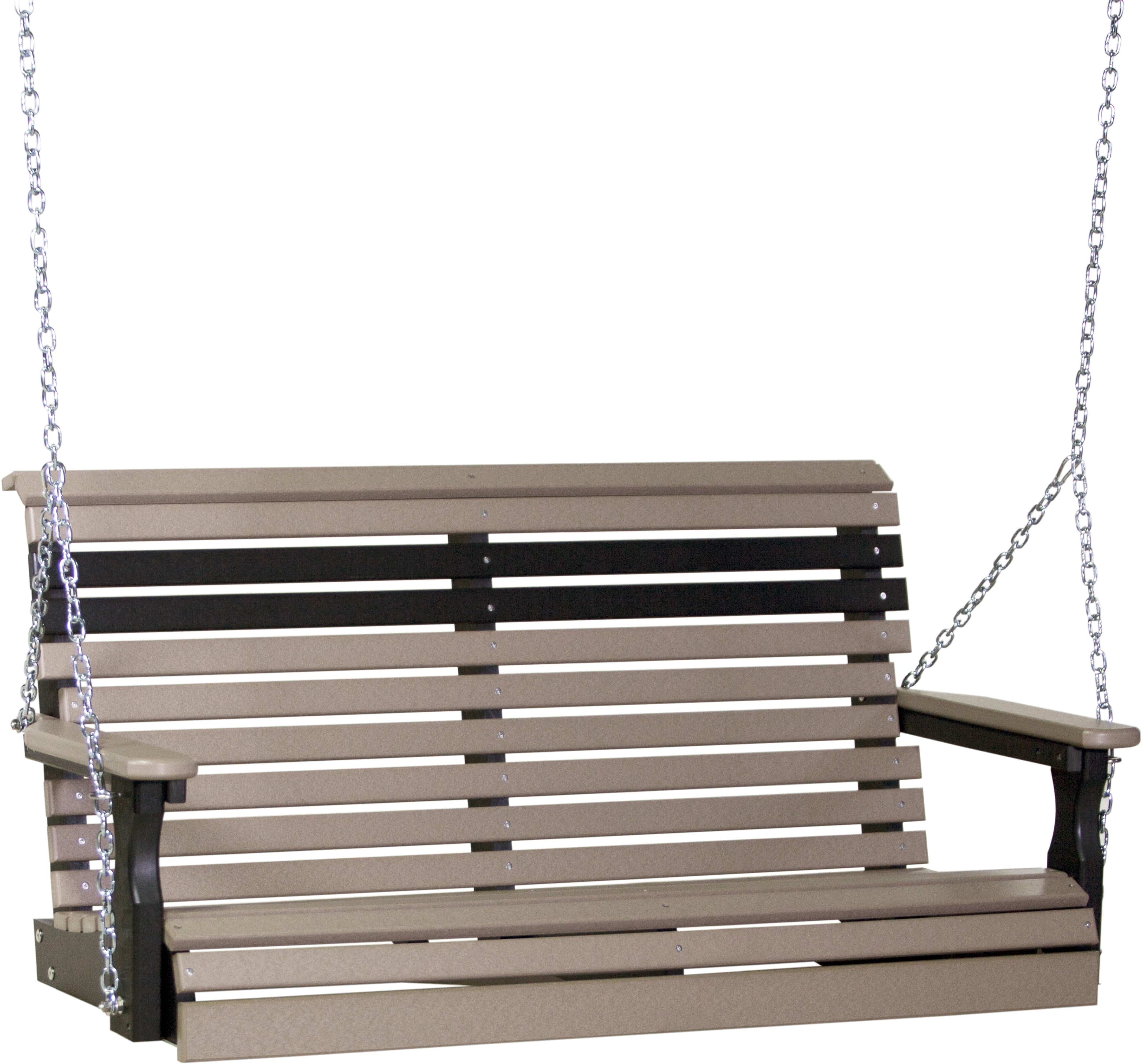 LuxCraft Rollback 4-Foot Poly Composite Porch Swing