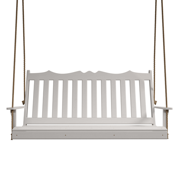 Keystone Amish Co. 5 Foot York Porch Swing, White