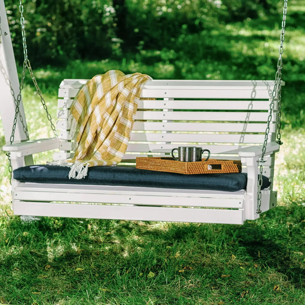 4 Foot Poly Swing in White