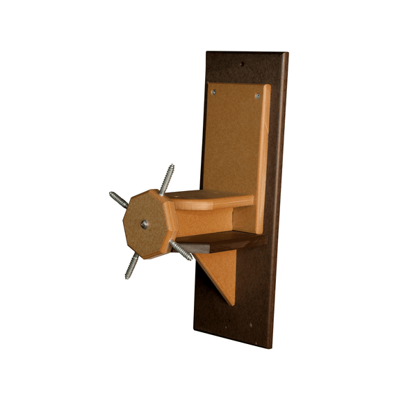 Stratton Field Poly Lumber Post-Mount Squirrel Corn Feeder