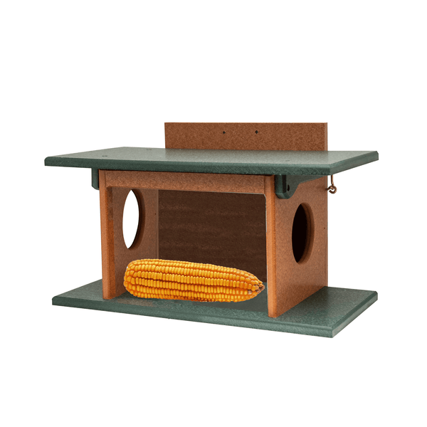 Stratton Field Poly Lumber Post-Mount Squirrel House Feeder