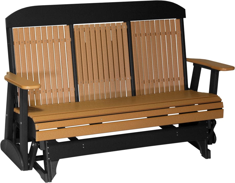 LuxCraft Classic Highback Console 5-Foot Poly Composite Patio Glider