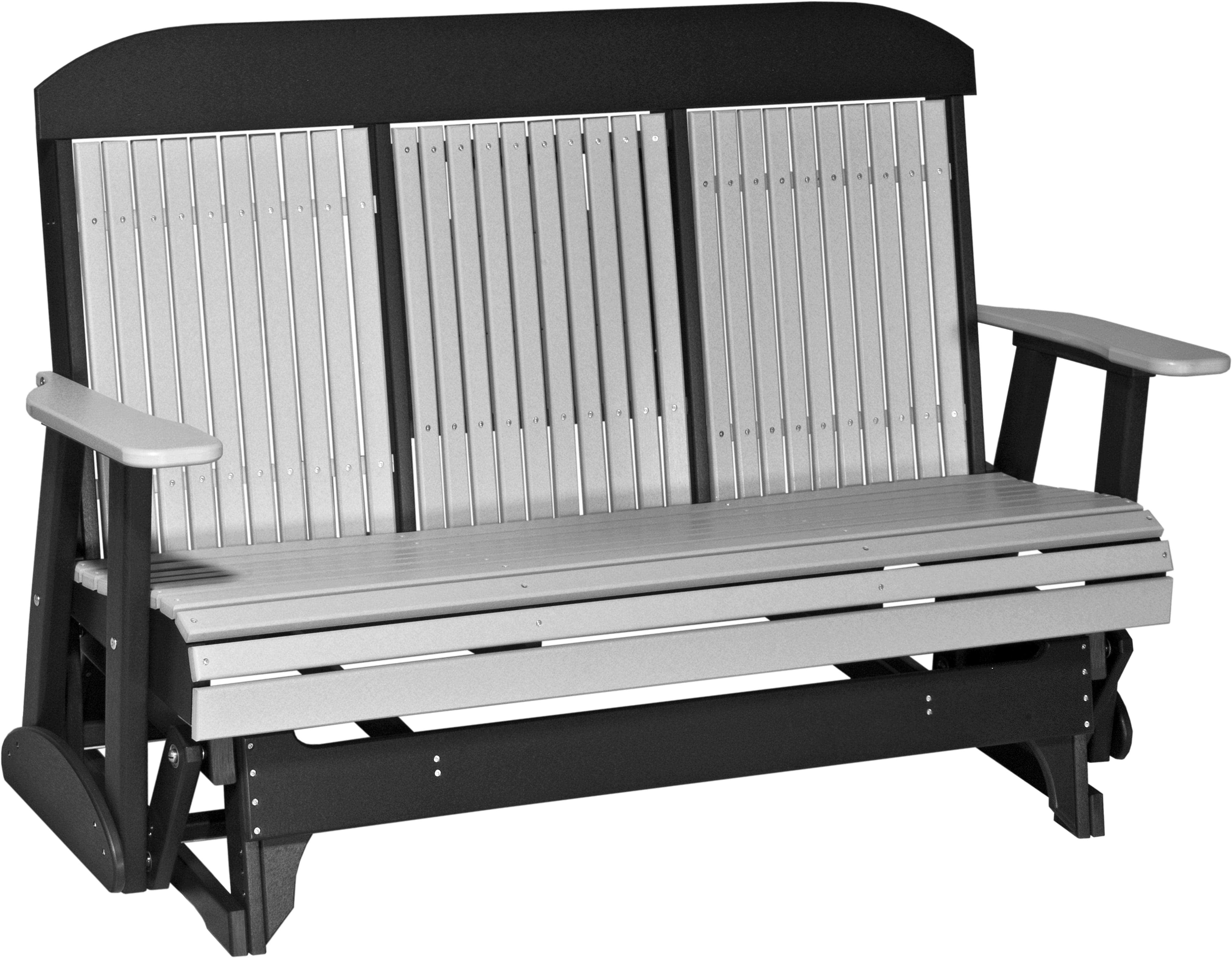 LuxCraft Classic Highback Console 5-Foot Poly Composite Patio Glider