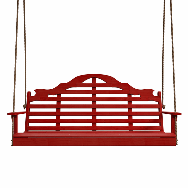 Keystone Amish Co. 6 Foot Milan Porch Swing, Red