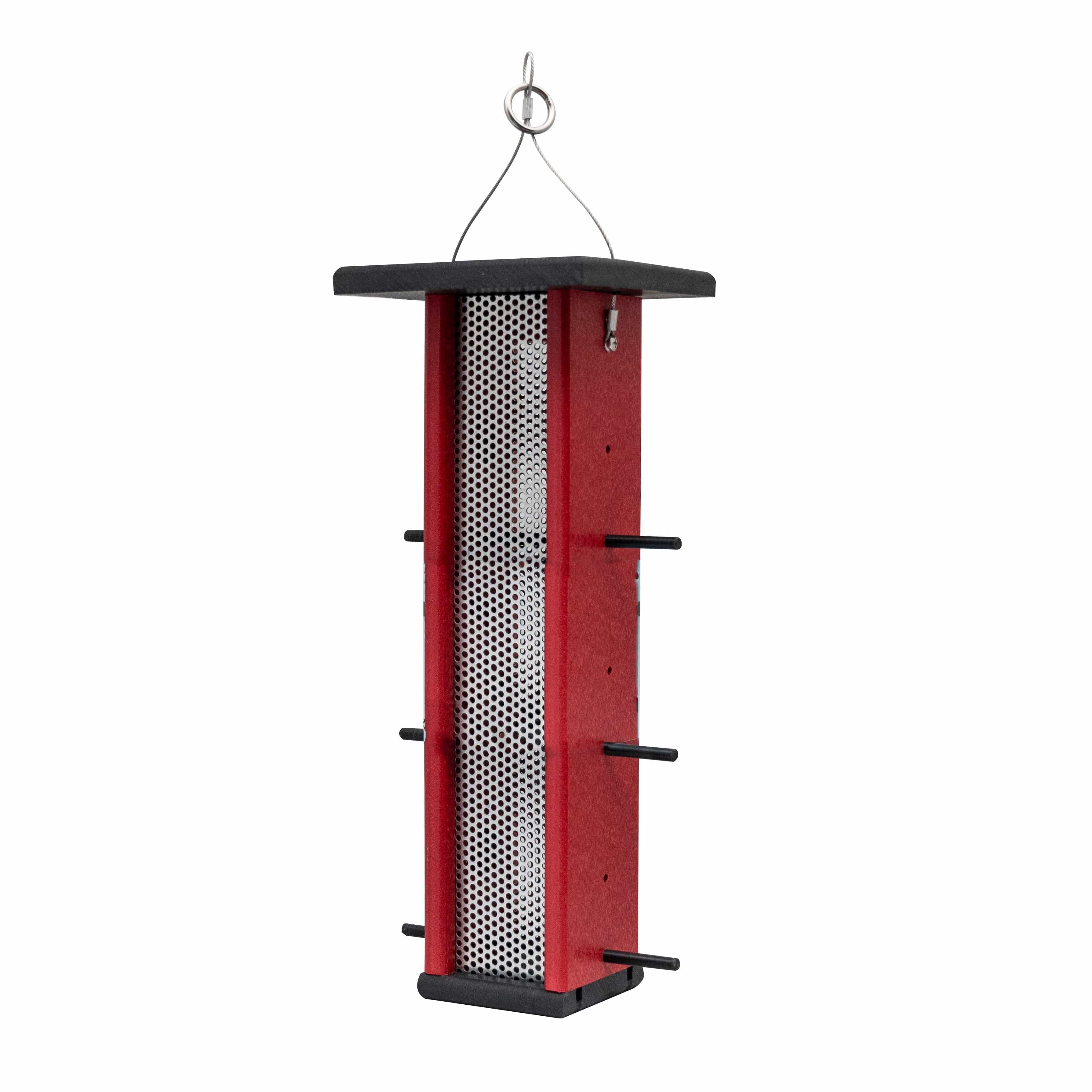 Stratton Field Poly Lumber Hanging Finch Feeder with Plexiglass Tube