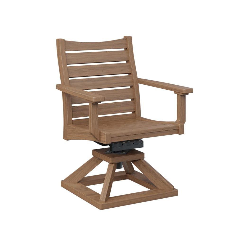 Berlin Gardens Bristol Swivel Rocker Poly Lumber Dining Chair