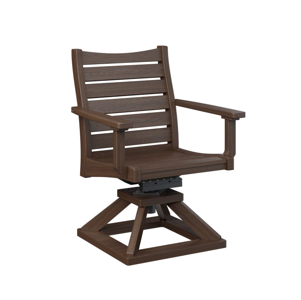 Berlin Gardens Bristol Swivel Rocker Poly Lumber Dining Chair