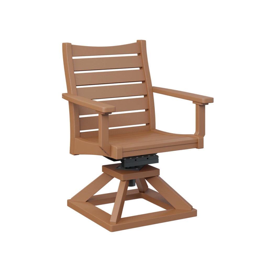 Berlin Gardens Bristol Swivel Rocker Poly Lumber Dining Chair