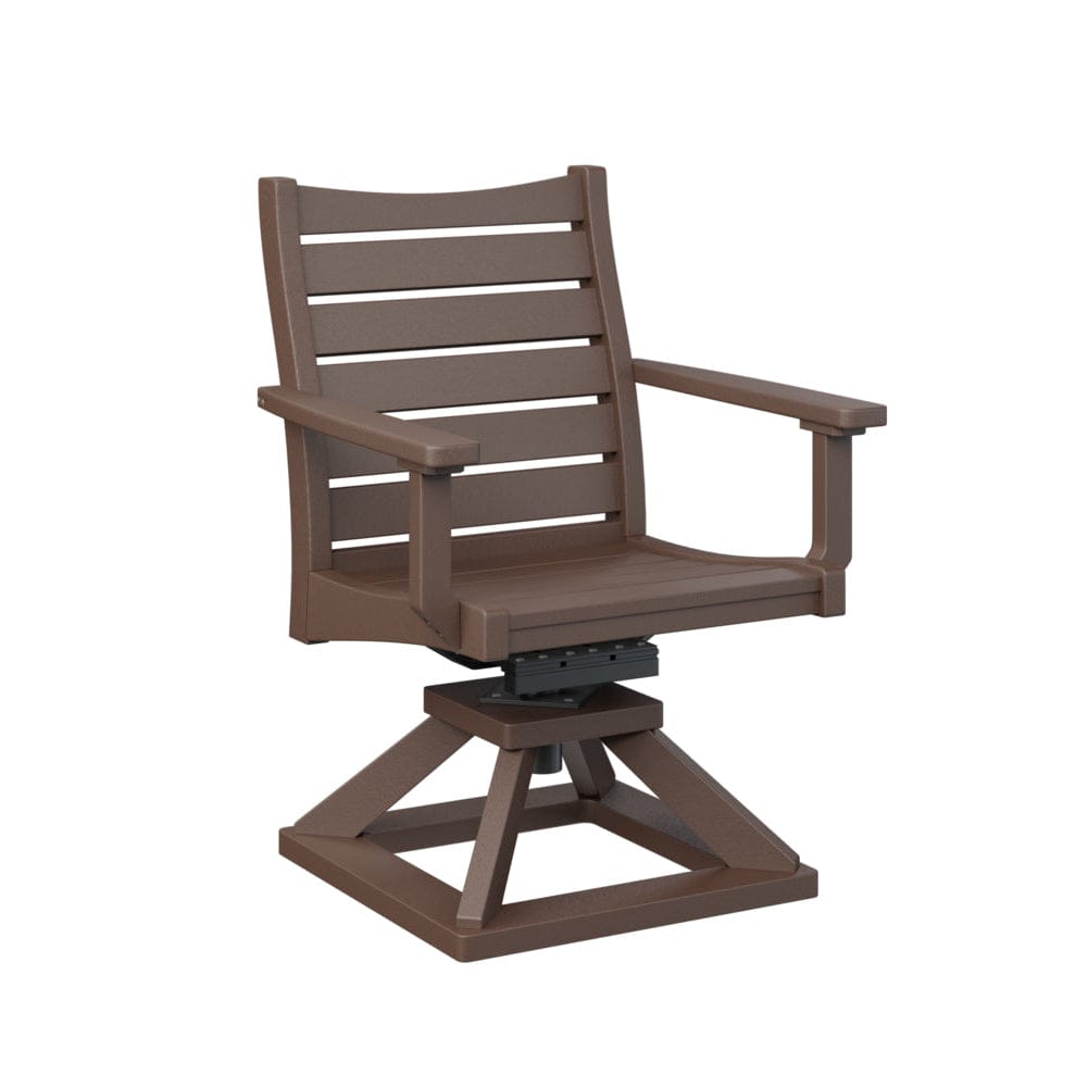 Berlin Gardens Bristol Swivel Rocker Poly Lumber Dining Chair