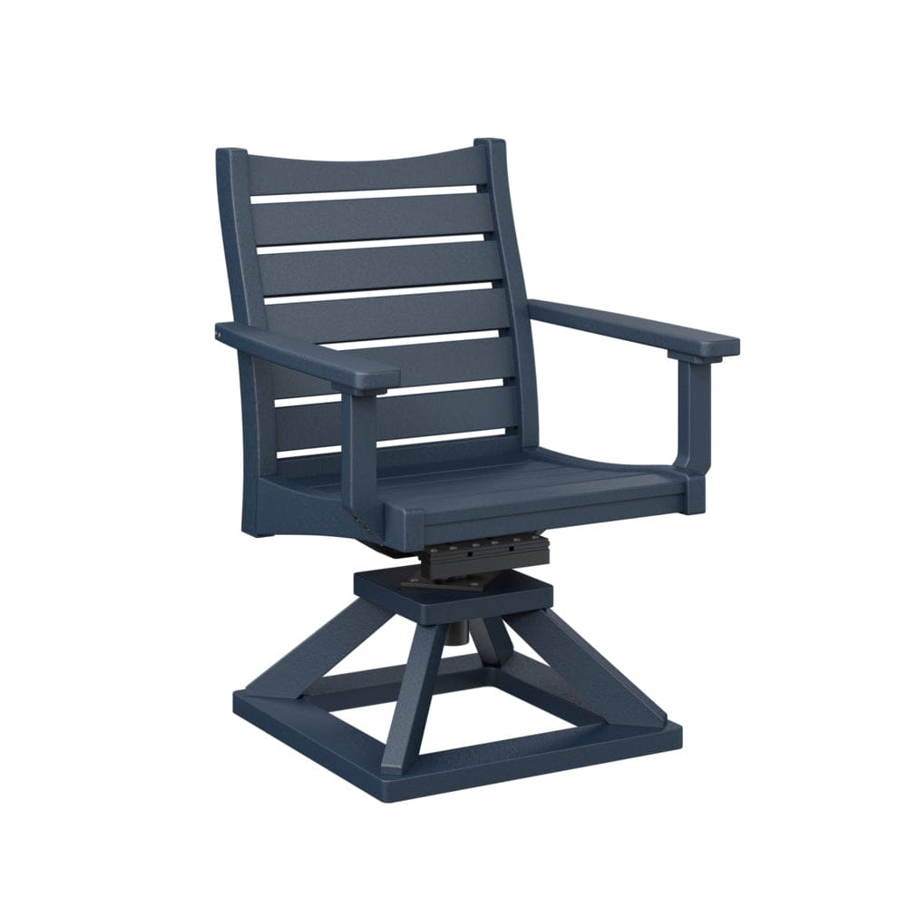 Berlin Gardens Bristol Swivel Rocker Poly Lumber Dining Chair