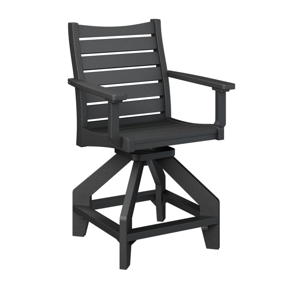 Berlin Gardens Bristol Outdoor Poly Lumber Swivel Counter Chair