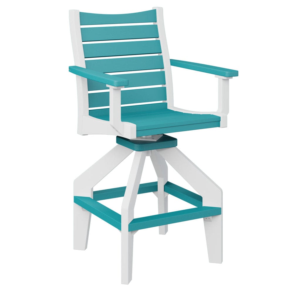 Berlin Gardens Bristol Outdoor Poly Lumber Swivel Bar Chair