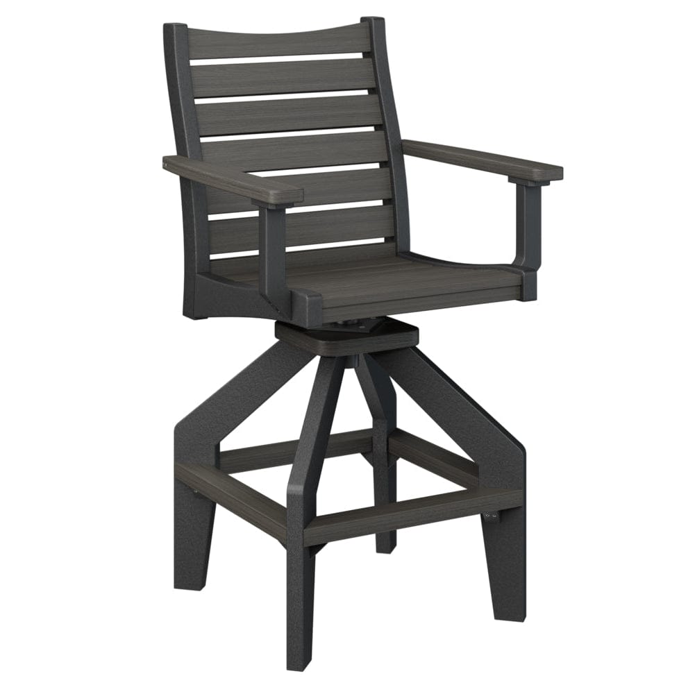 Berlin Gardens Bristol Outdoor Poly Lumber Swivel Bar Chair