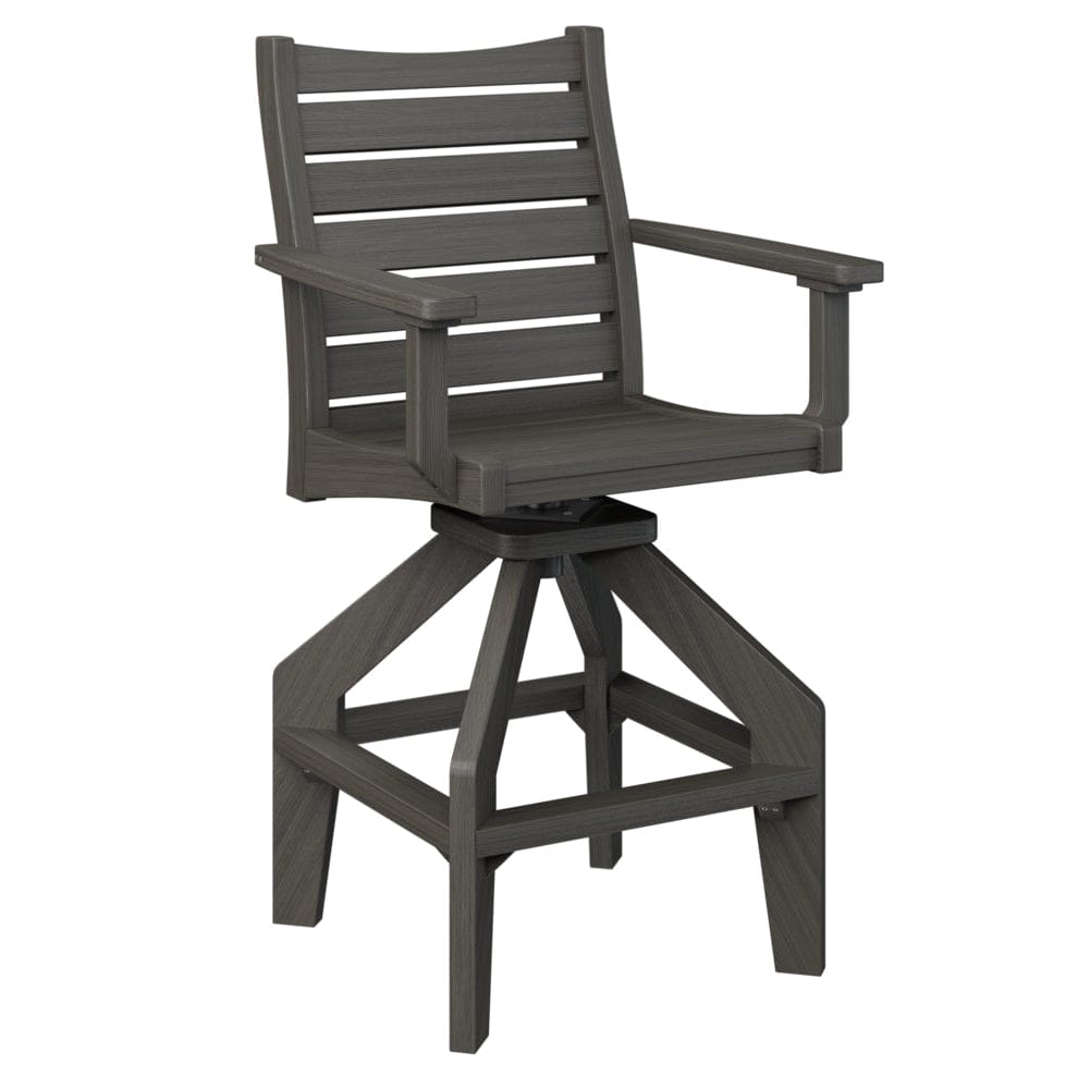Berlin Gardens Bristol Outdoor Poly Lumber Swivel Bar Chair