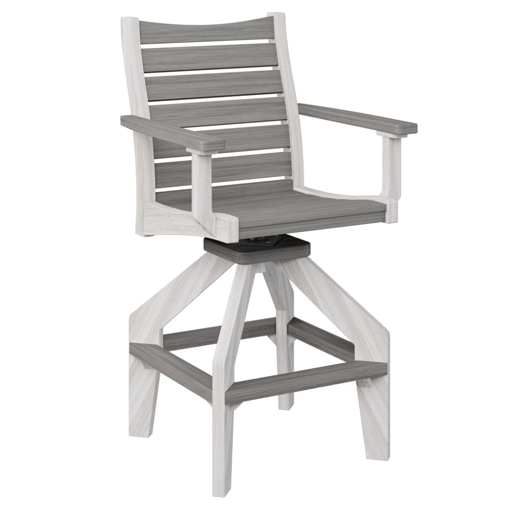 Berlin Gardens Bristol Outdoor Poly Lumber Swivel Bar Chair