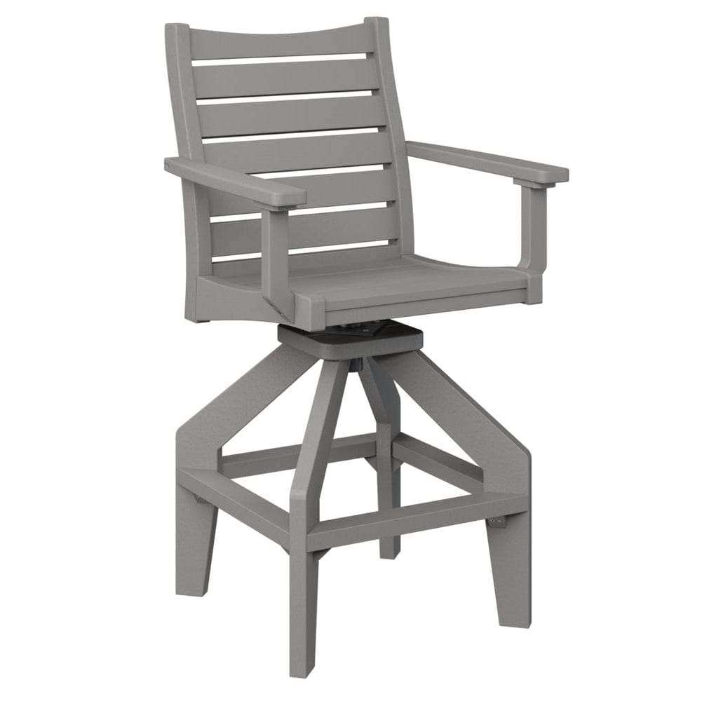 Berlin Gardens Bristol Outdoor Poly Lumber Swivel Bar Chair