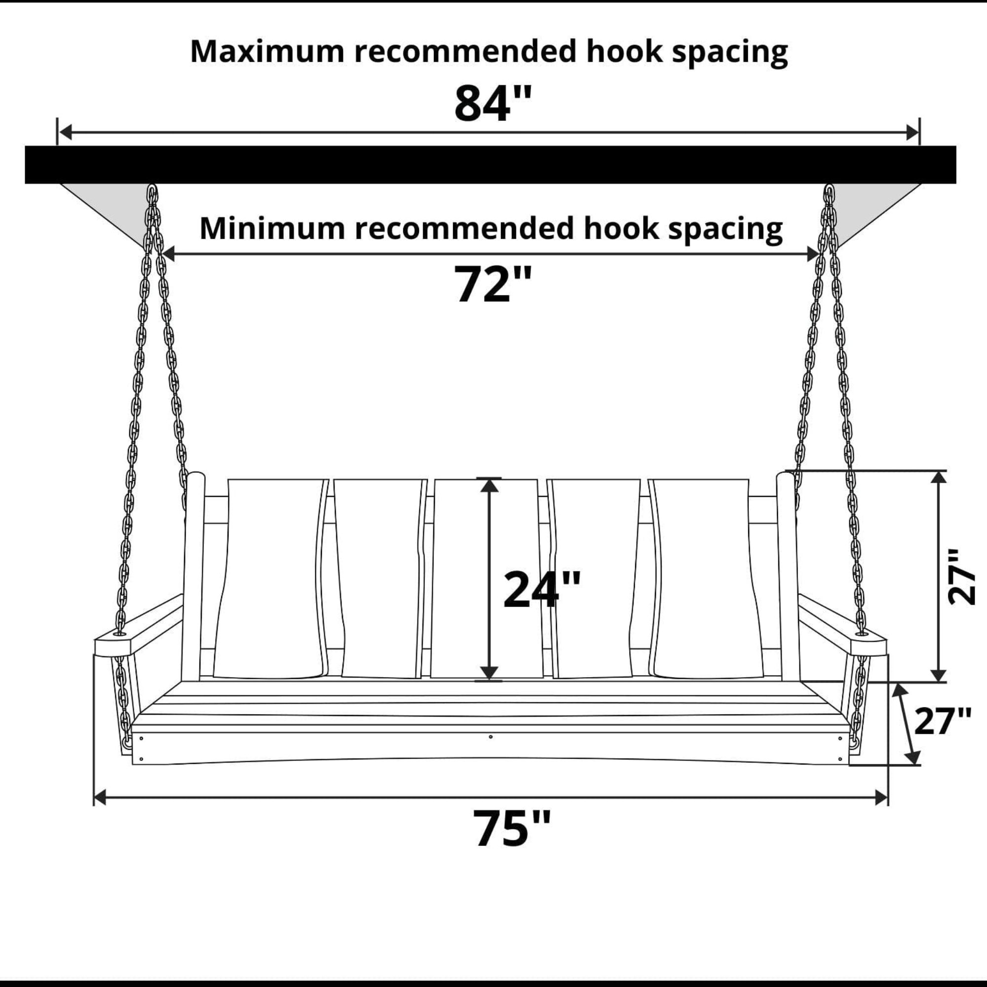 Keystone Amish Co. Palmer Live Edge Porch Swing