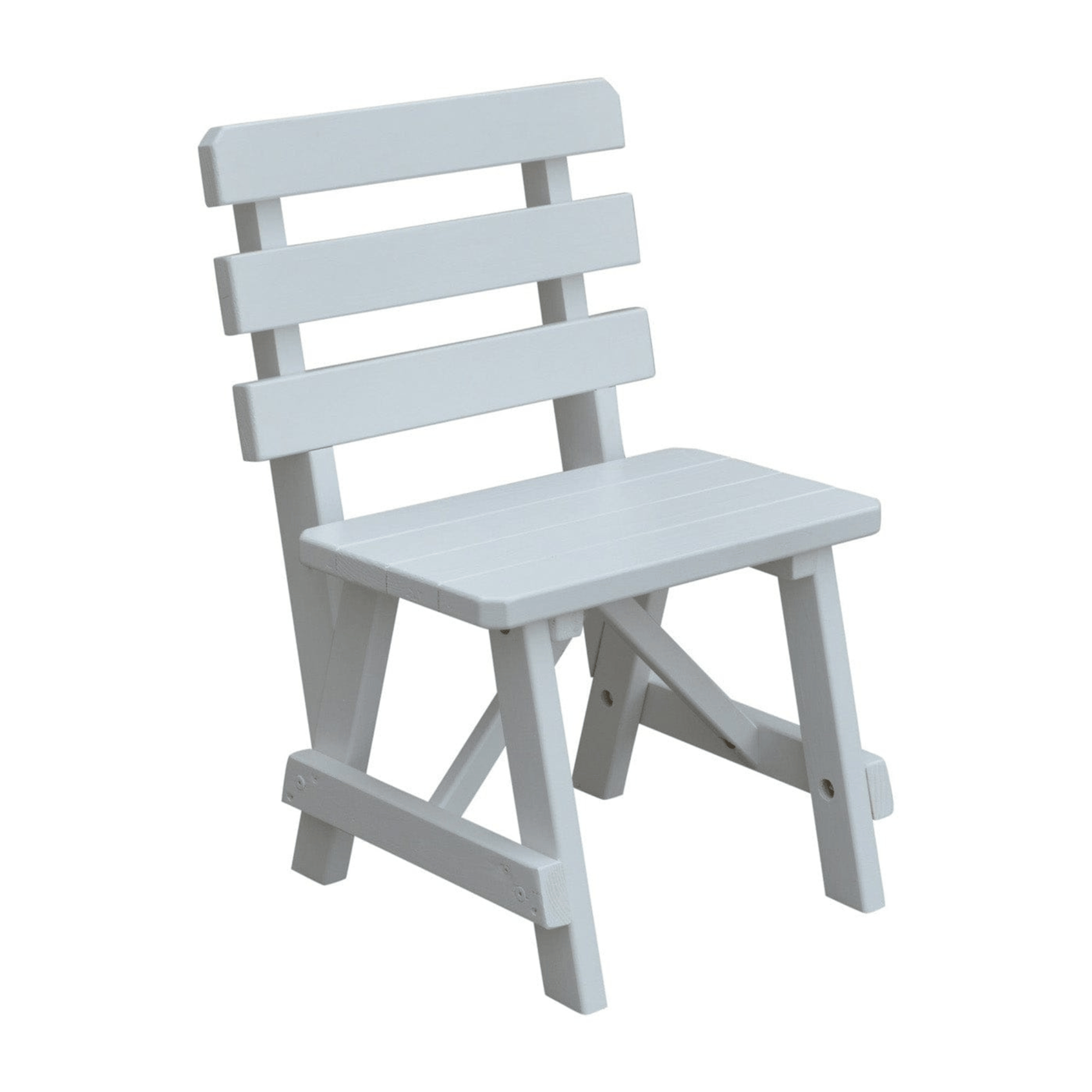 Keystone Amish Co. Traditional Wooden Backed Outdoor Bench