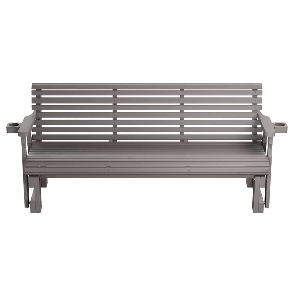 Amish Casual Heavy Duty Roll Back 6 Foot Treated Porch Glider