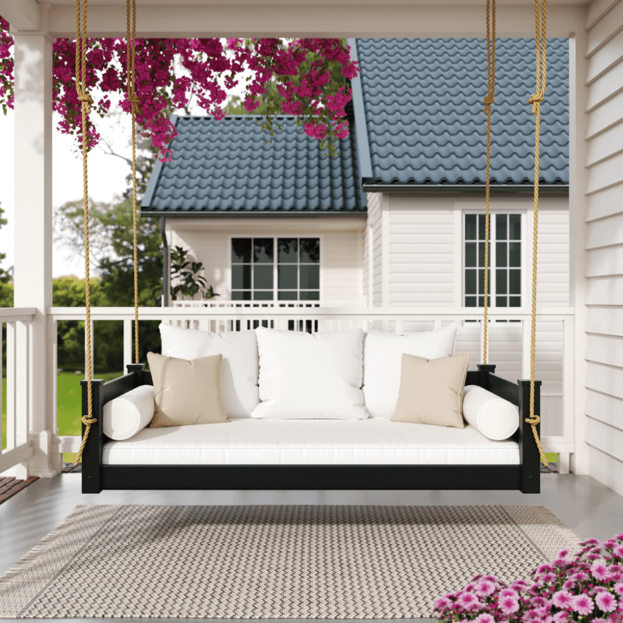 Keystone Amish Co. Hampton Twin Size Wood Daybed Swing