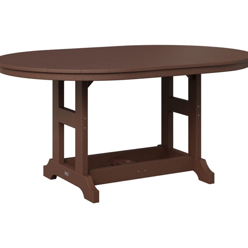 Berlin Gardens Outdoor 64" Oblong Counter Height Poly Dining Table